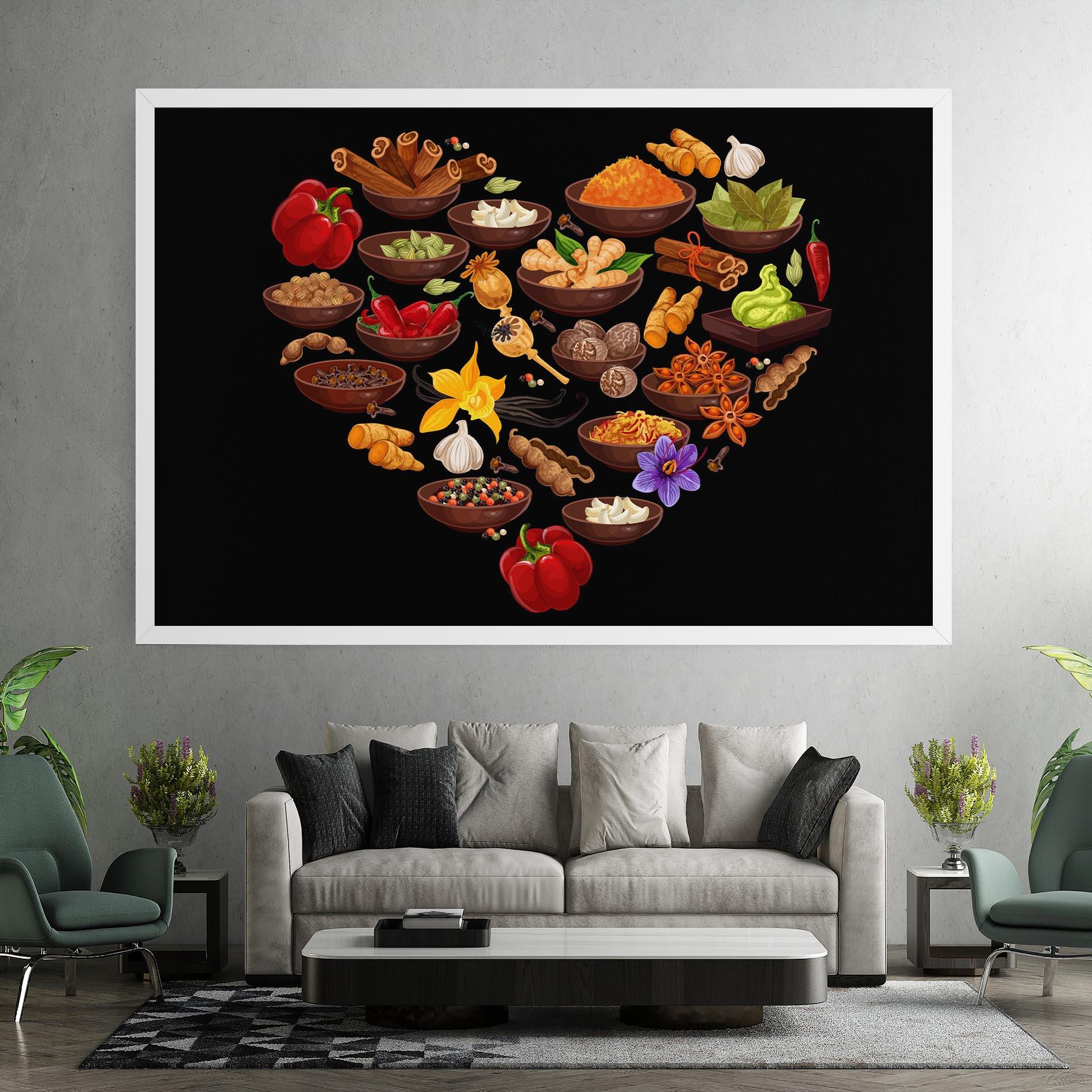 Leinwandbild Seasoning Heart mockup 7