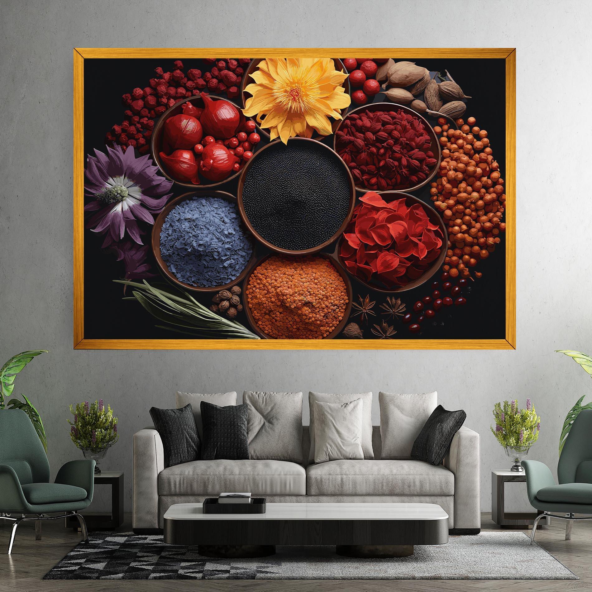 Leinwandbild Autumn Color Spices mockup 7