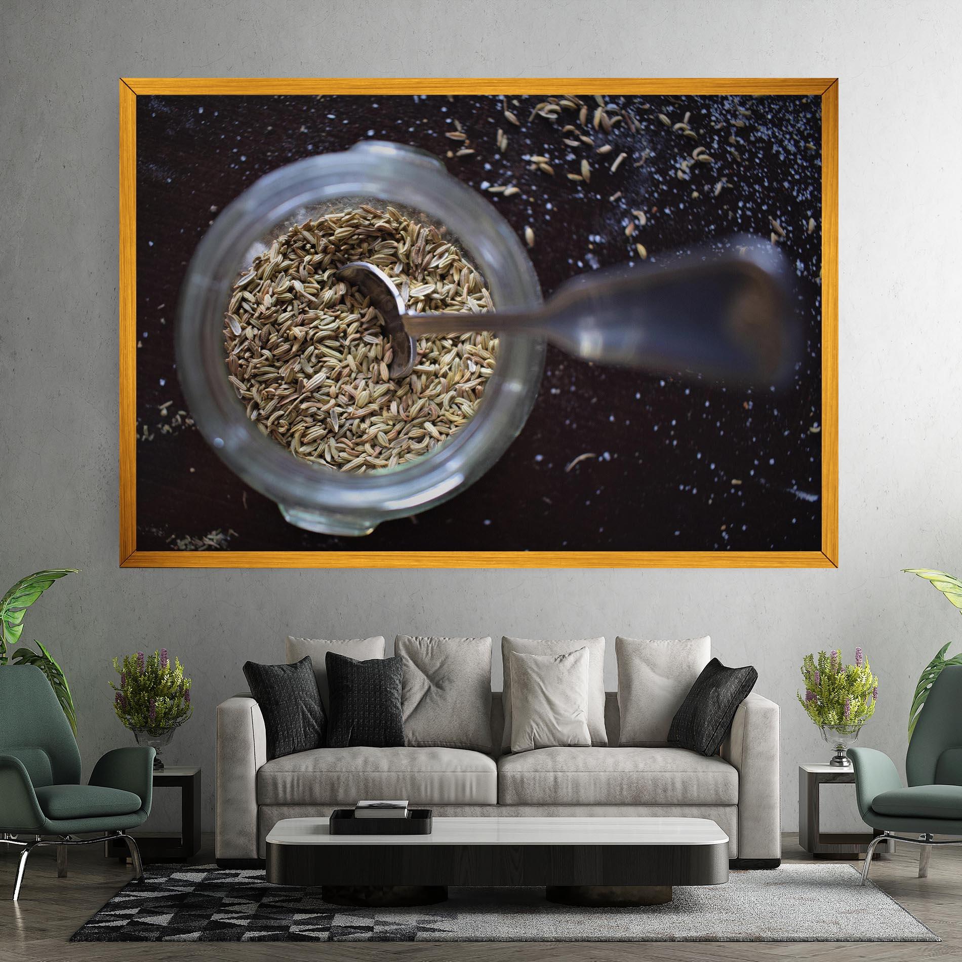 Leinwandbild Jar With Spices mockup 7