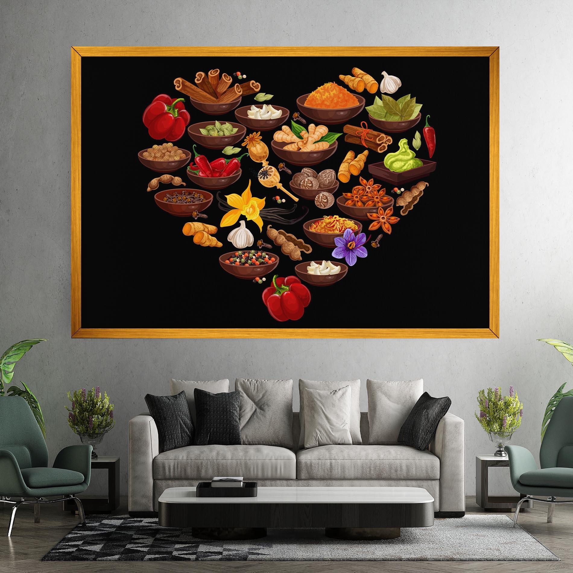 Leinwandbild Seasoning Heart mockup 7