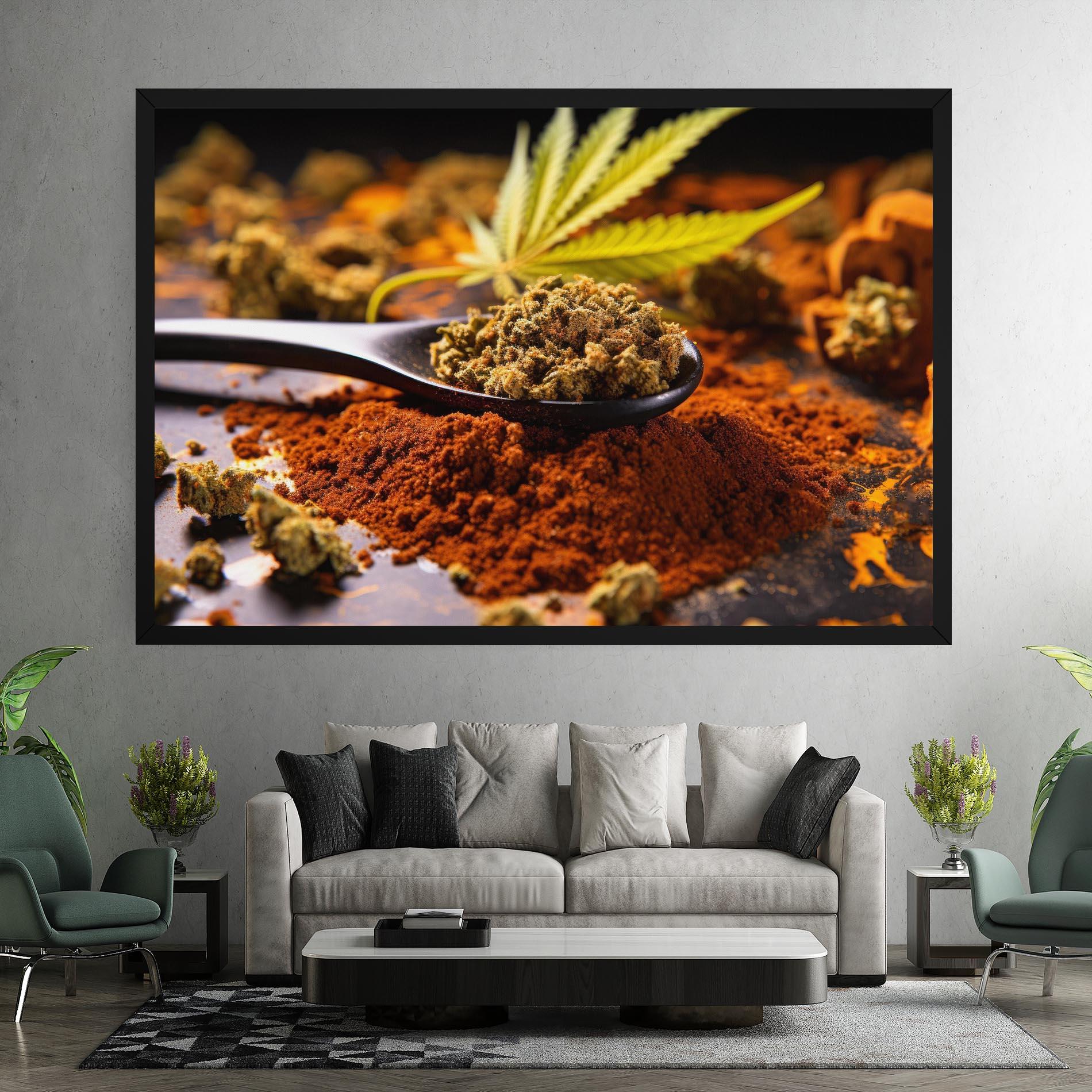 Leinwandbild Cannabis Seasoning mockup 7