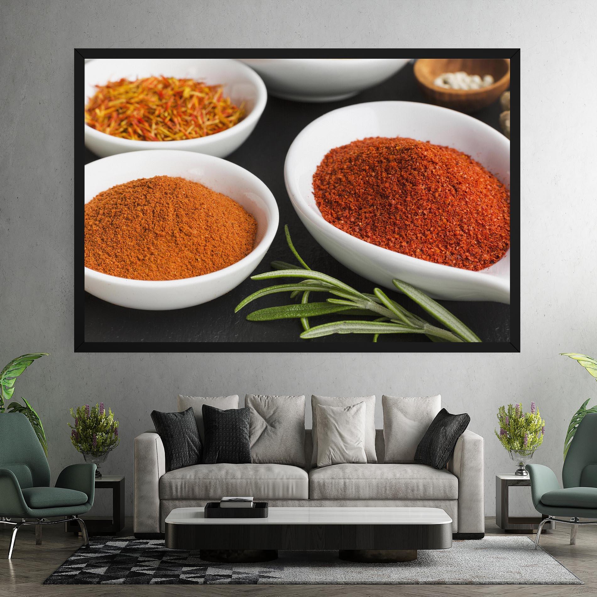 Leinwandbild Close Up Spices Powder mockup 7