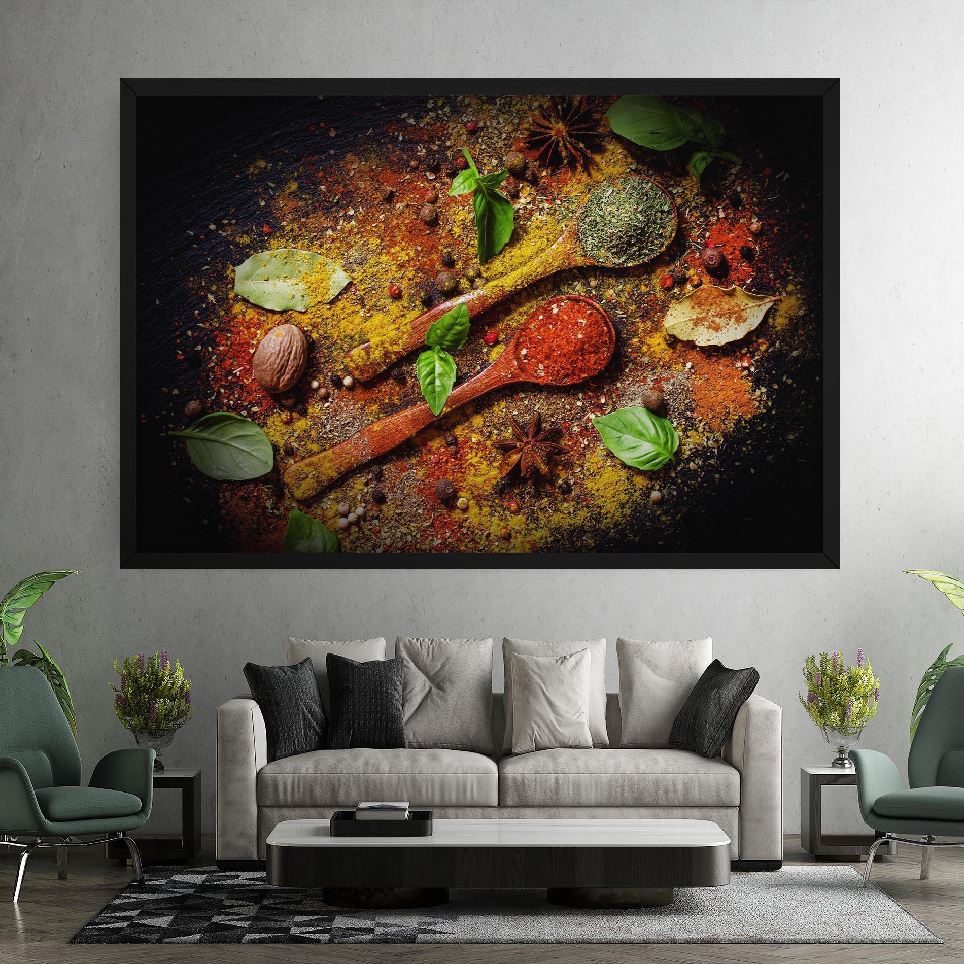 Leinwandbild Oriental Spices mockup 7