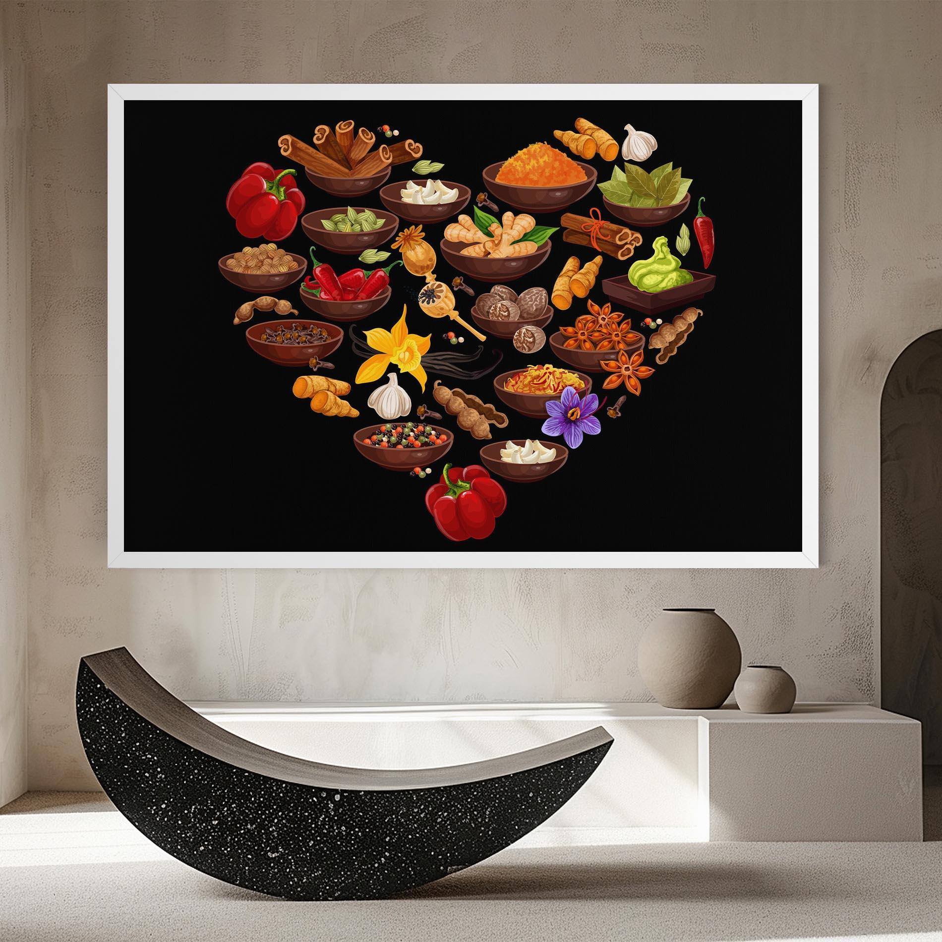 Leinwandbild Seasoning Heart mockup 8