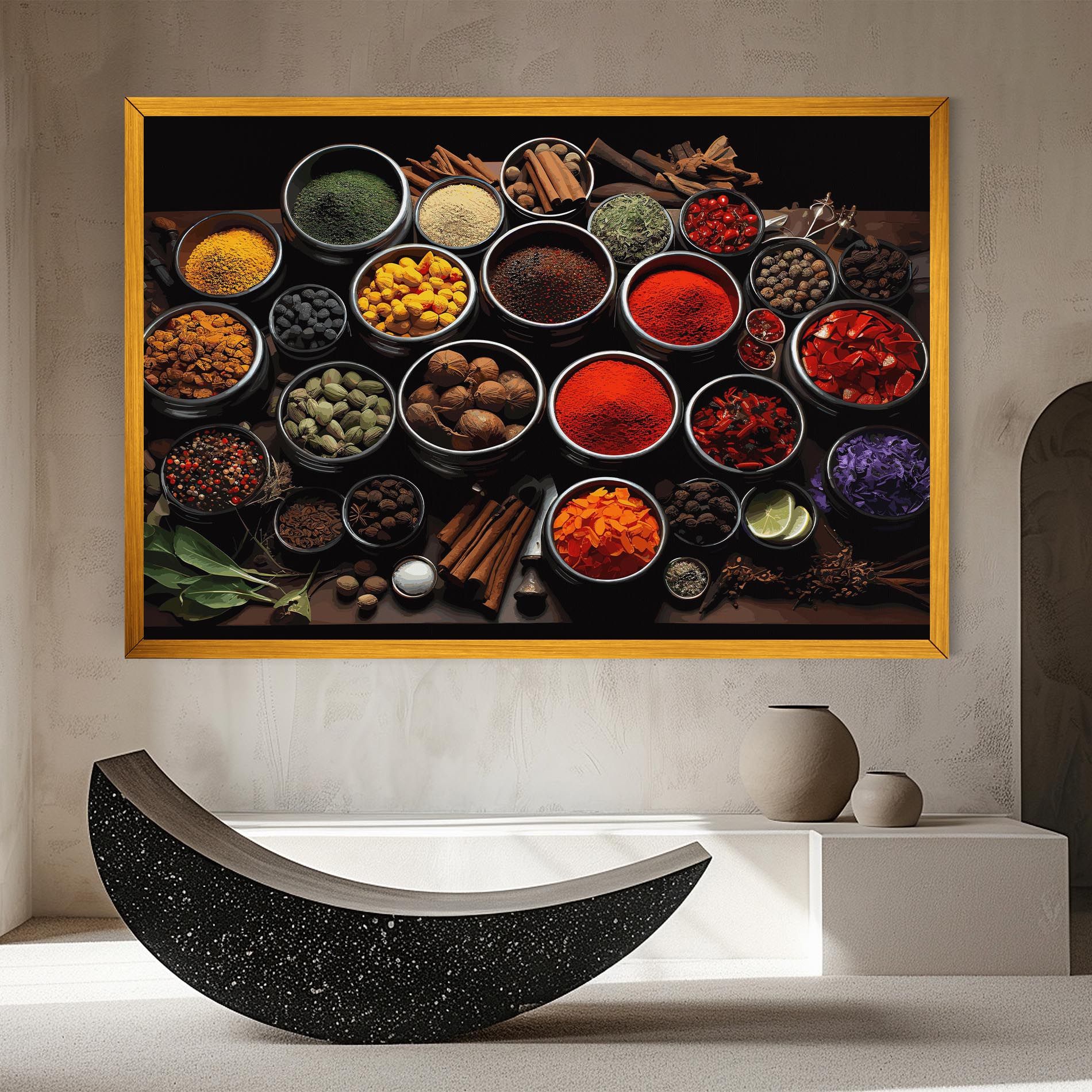 Colorful Herbs Art mockup 8