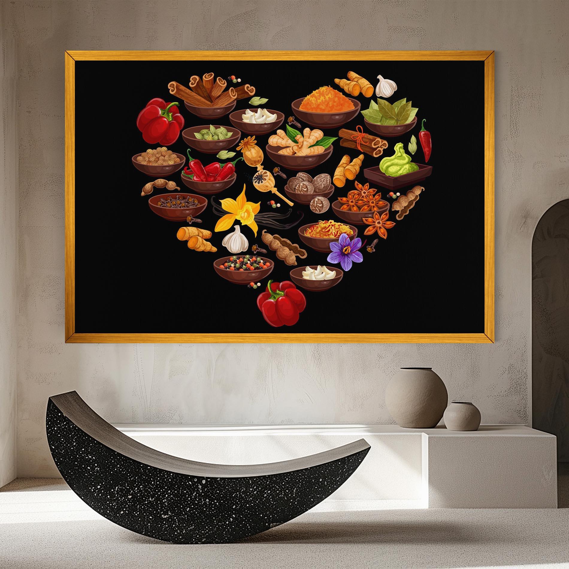 Leinwandbild Seasoning Heart mockup 8