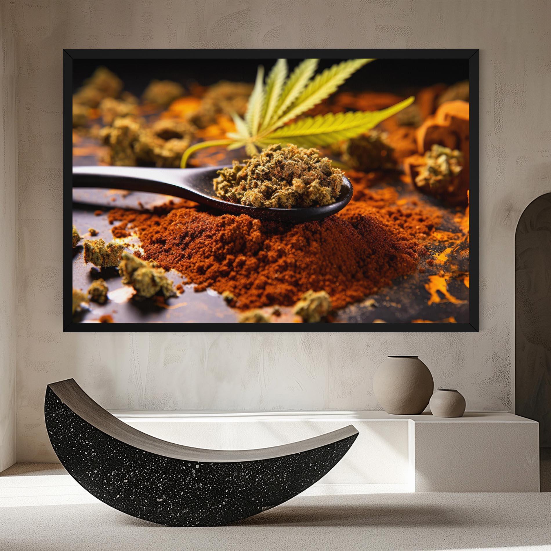 Leinwandbild Cannabis Seasoning mockup 8