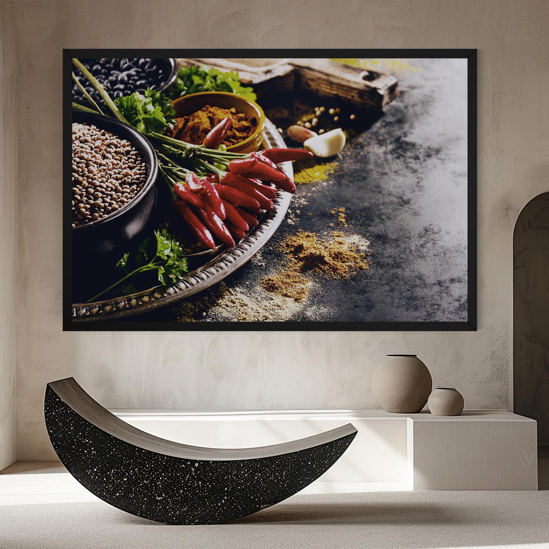 Leinwandbild Grocery Spices mockup 8