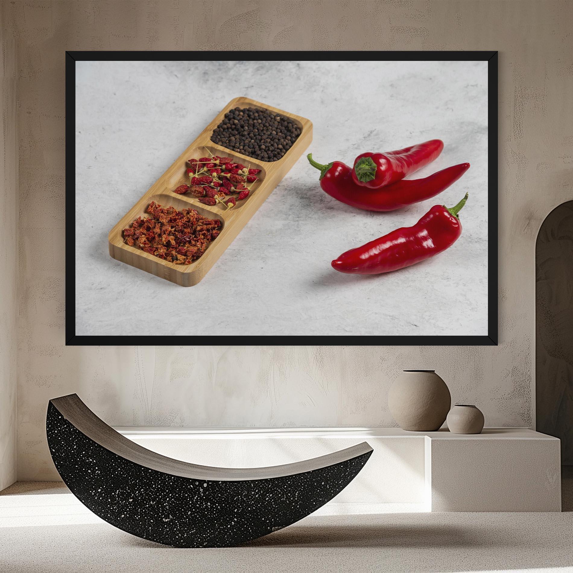 Leinwandbild Hot Chili Spices mockup 8