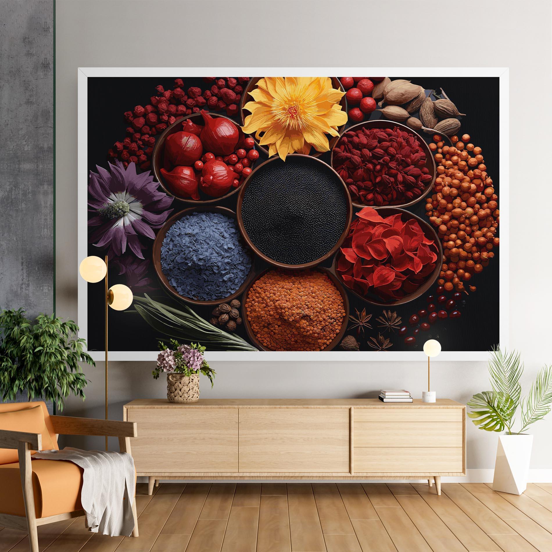 Leinwandbild Autumn Color Spices mockup 9
