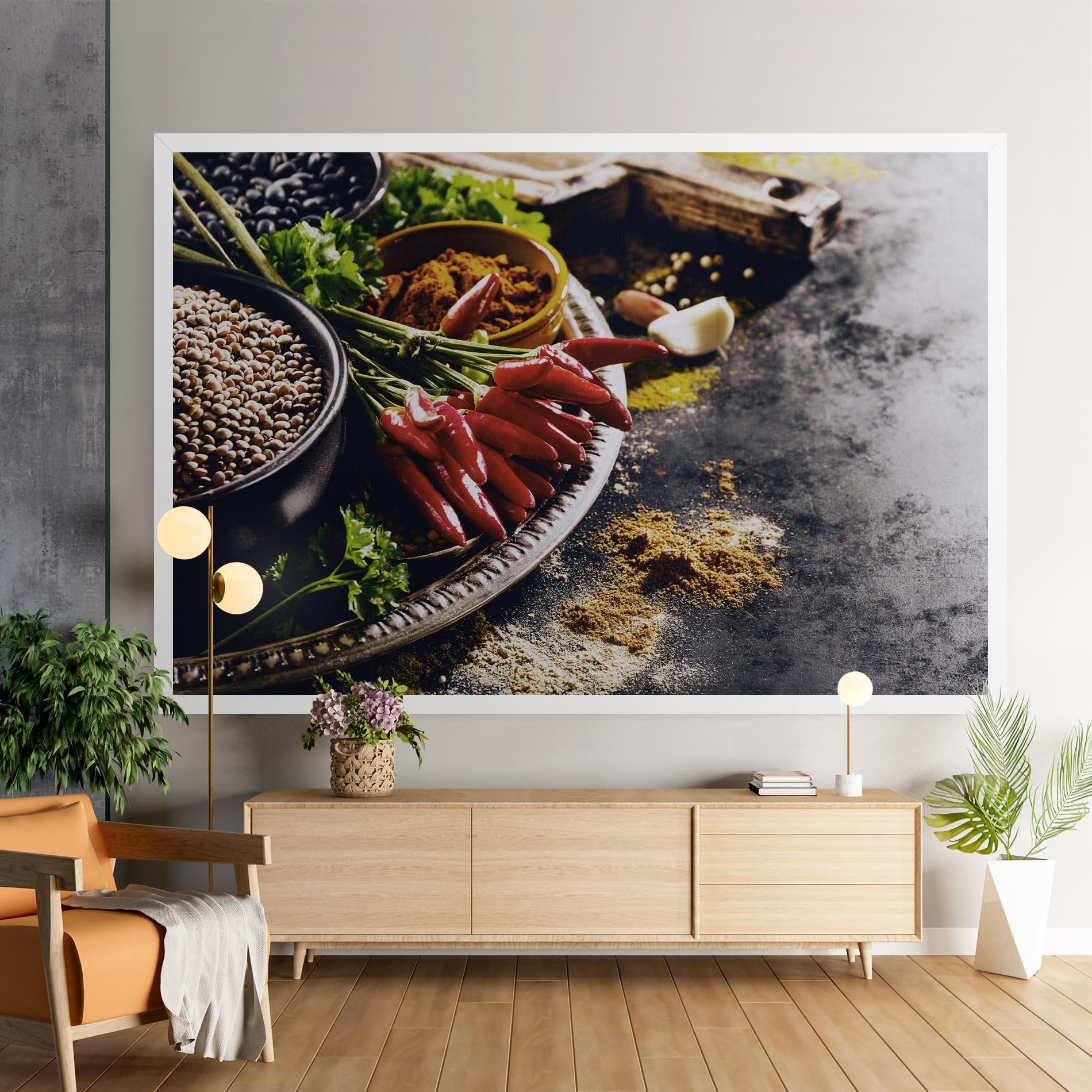 Leinwandbild Grocery Spices mockup 9