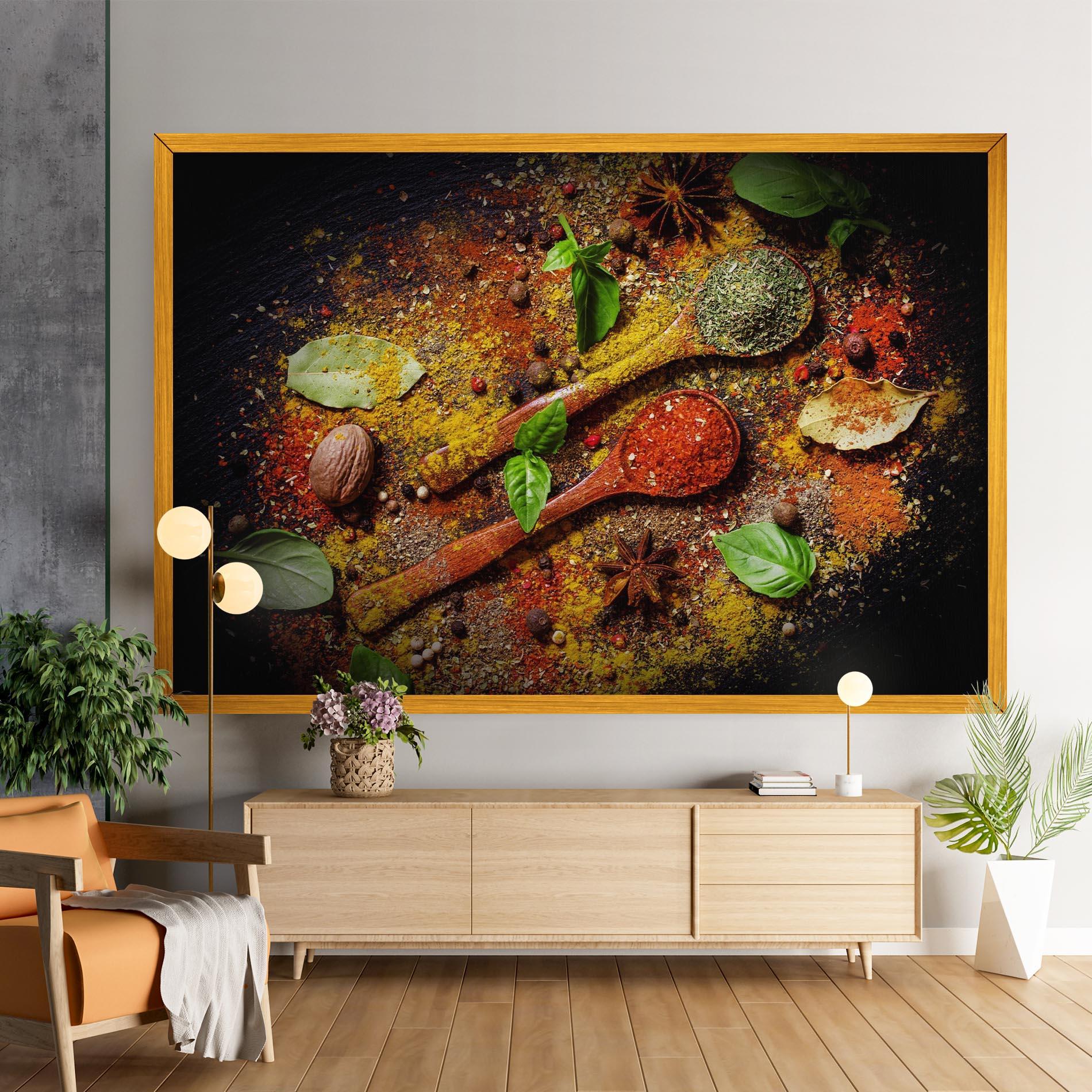 Leinwandbild Oriental Spices mockup 9
