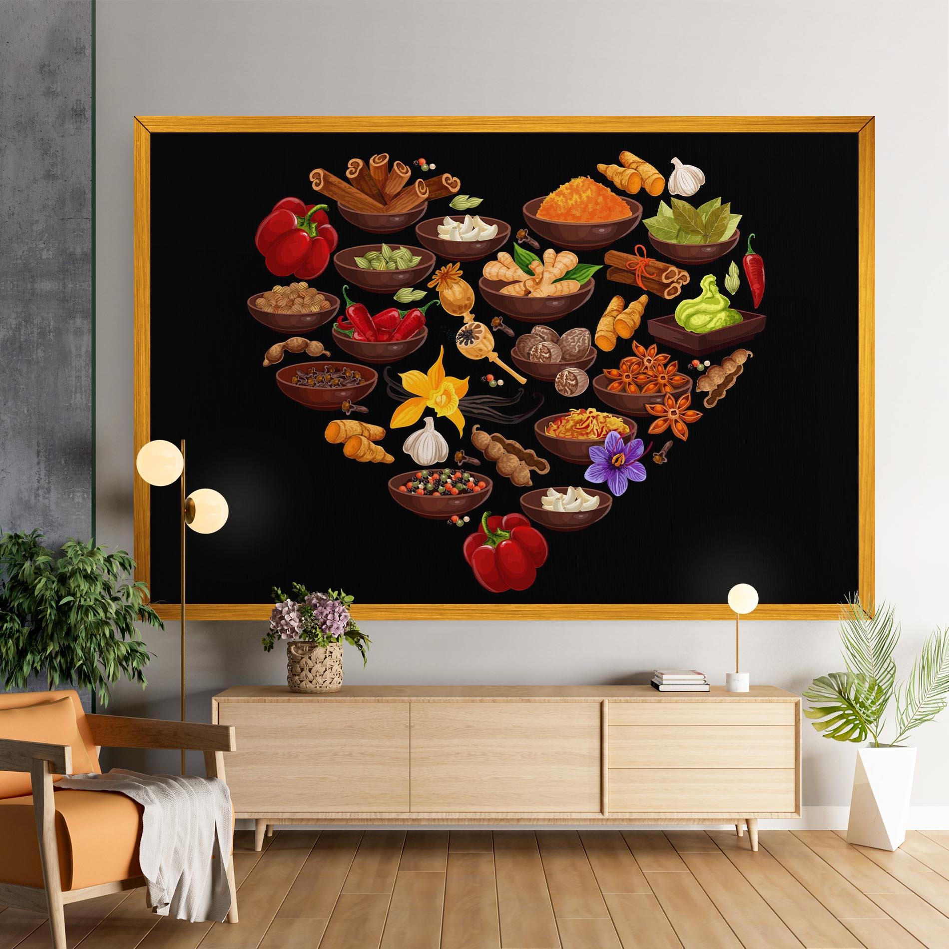 Leinwandbild Seasoning Heart mockup 9