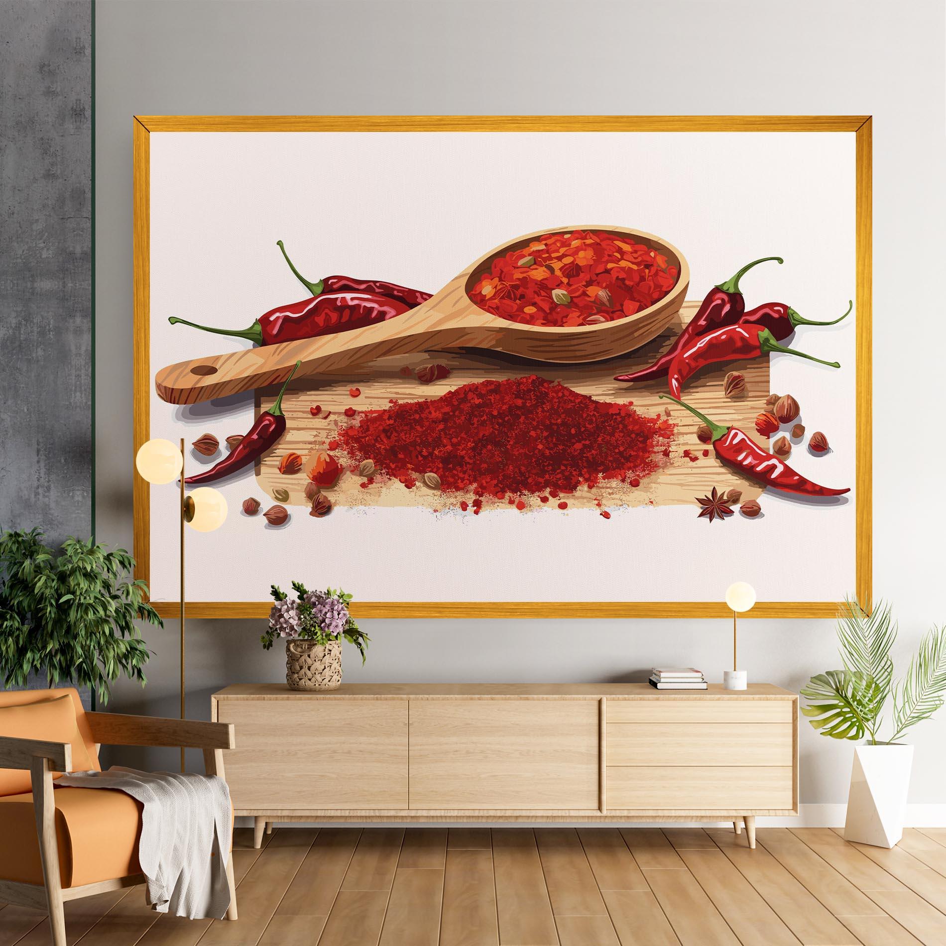 Leinwandbild Spoon Of Papper mockup 9