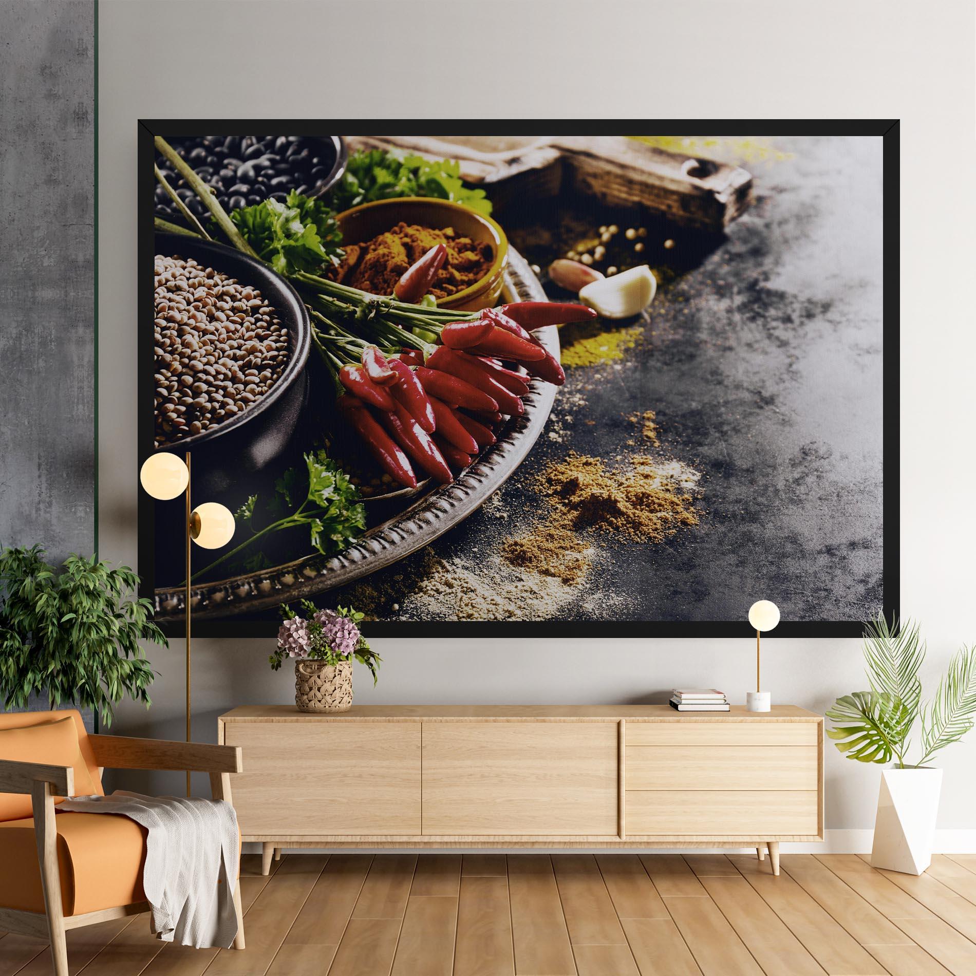 Leinwandbild Grocery Spices mockup 9