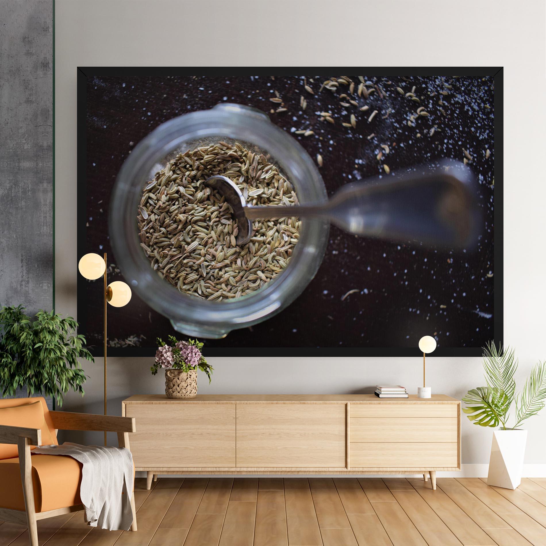 Leinwandbild Jar With Spices mockup 9