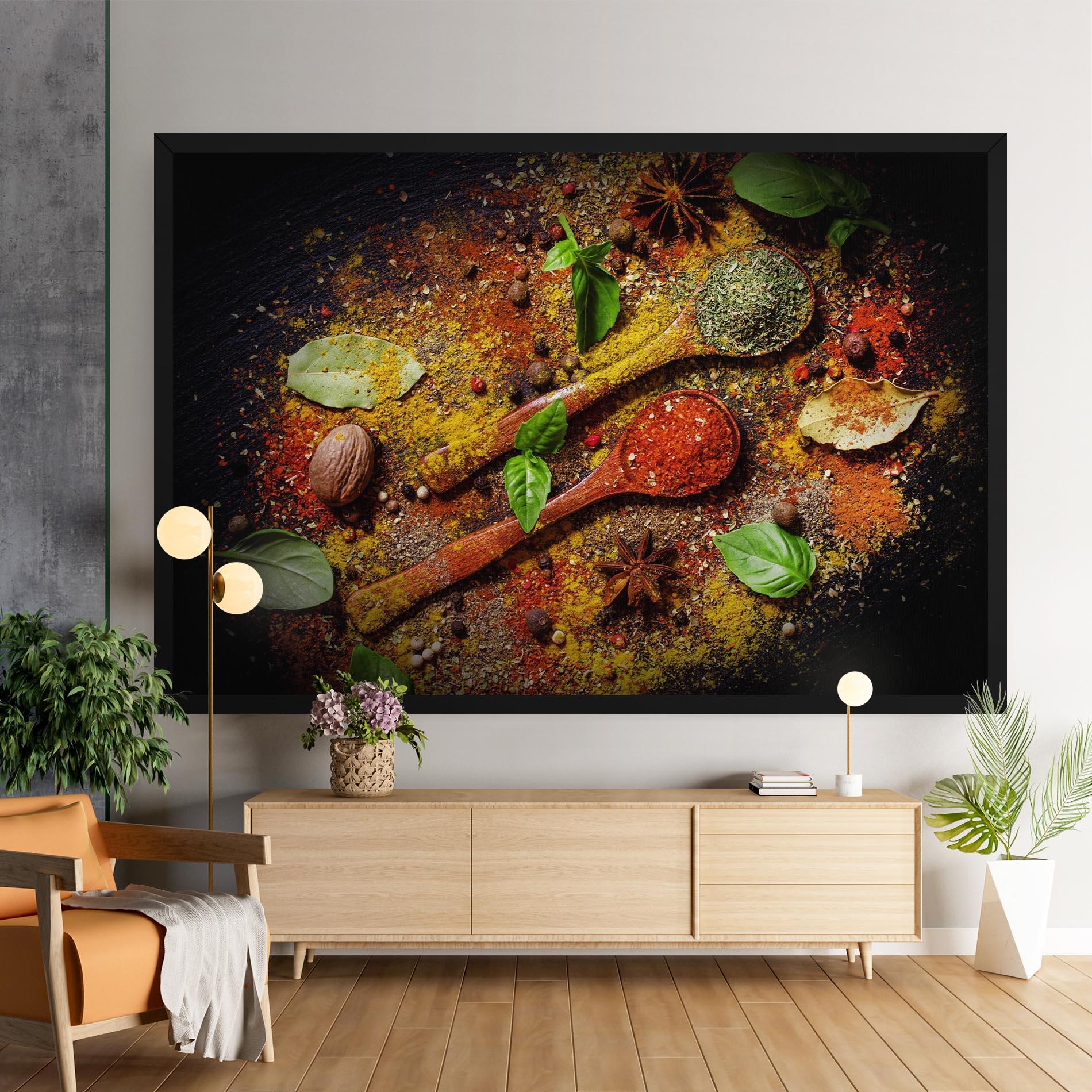 Leinwandbild Oriental Spices mockup 9