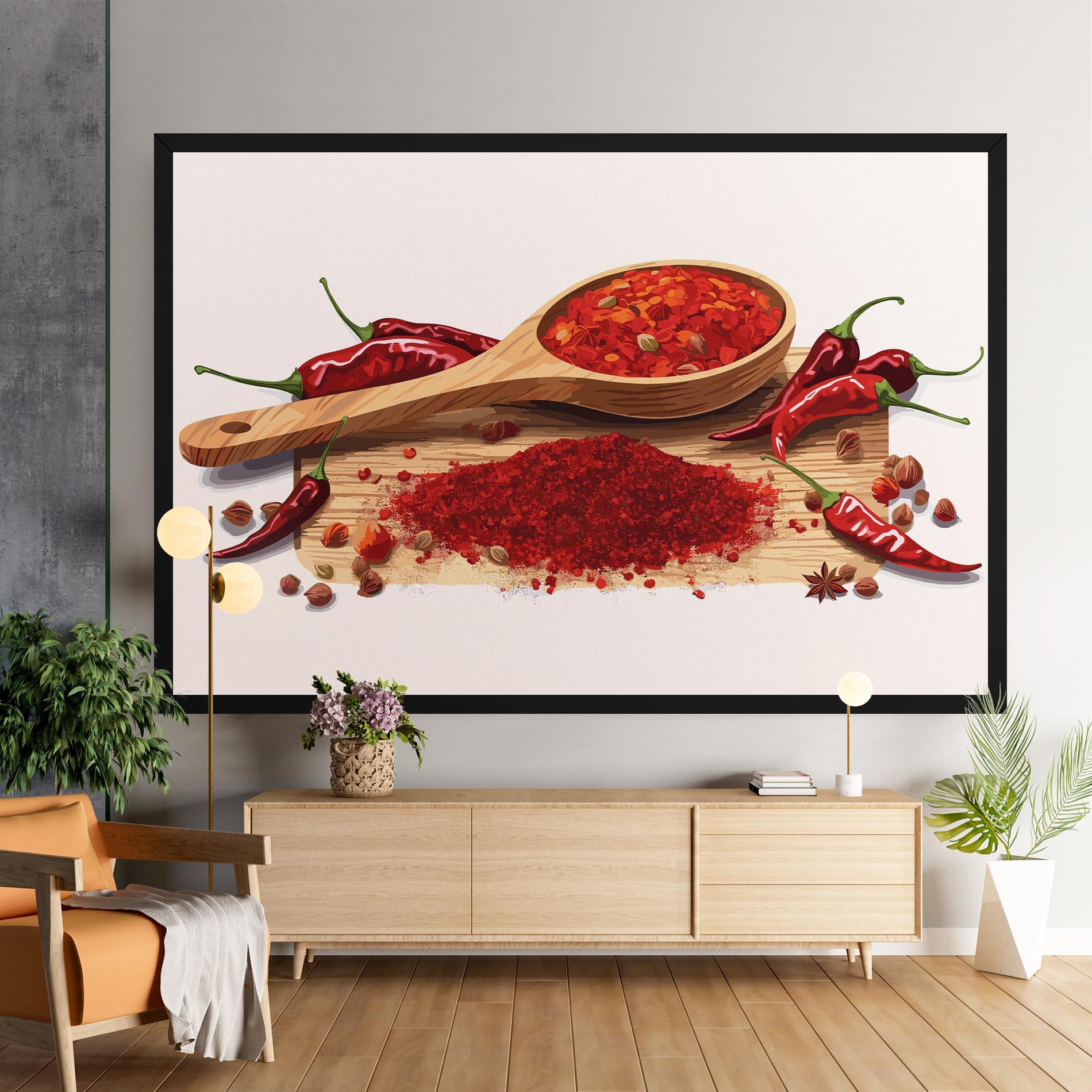 Leinwandbild Spoon Of Papper mockup 9