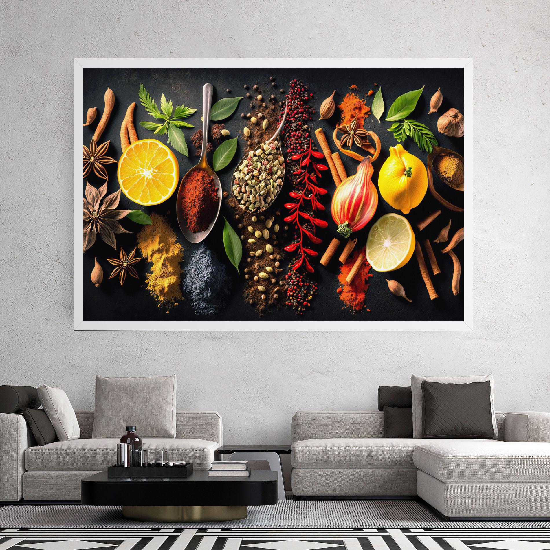 Leinwandbild Closeup Pices mockup 2