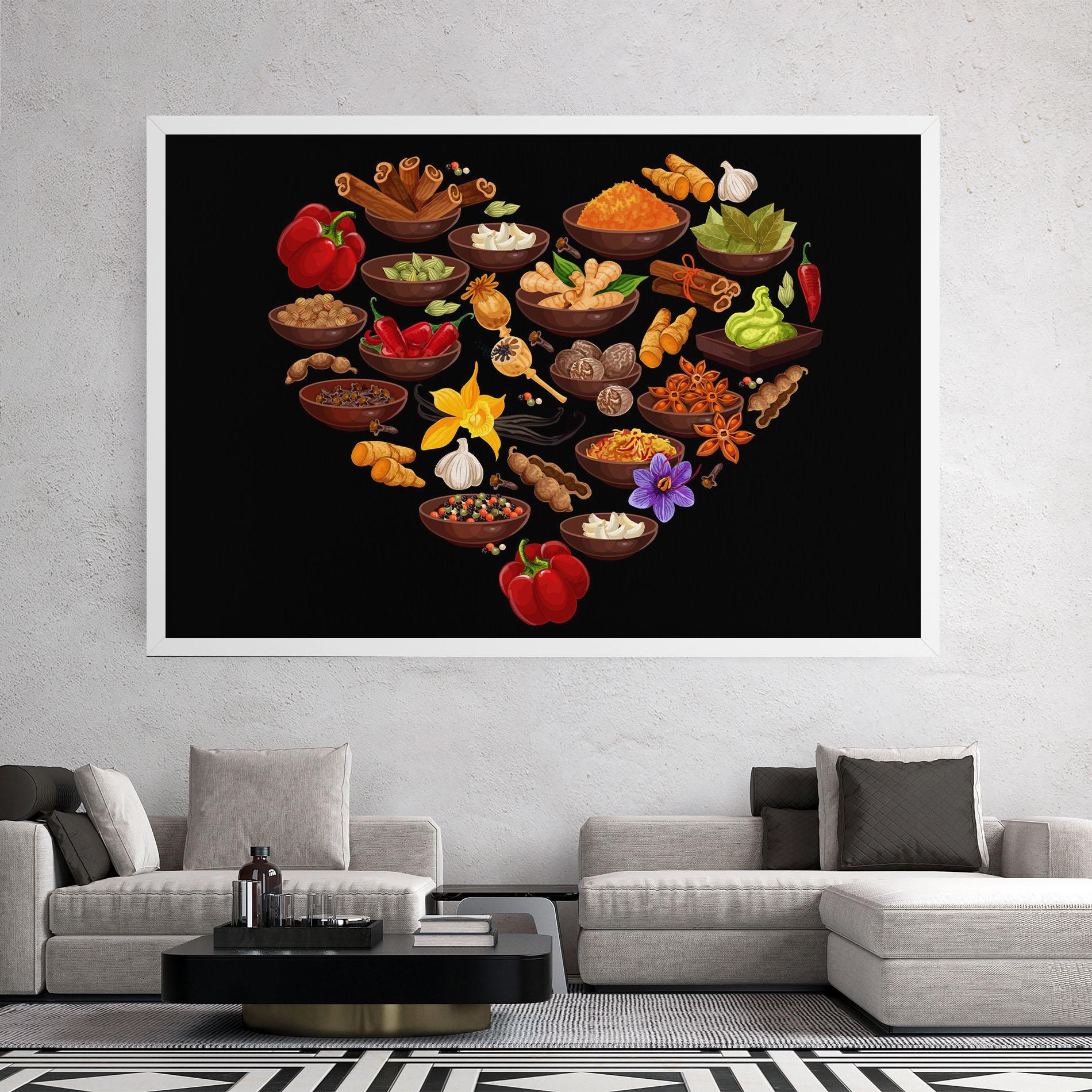 Leinwandbild Seasoning Heart mockup 2