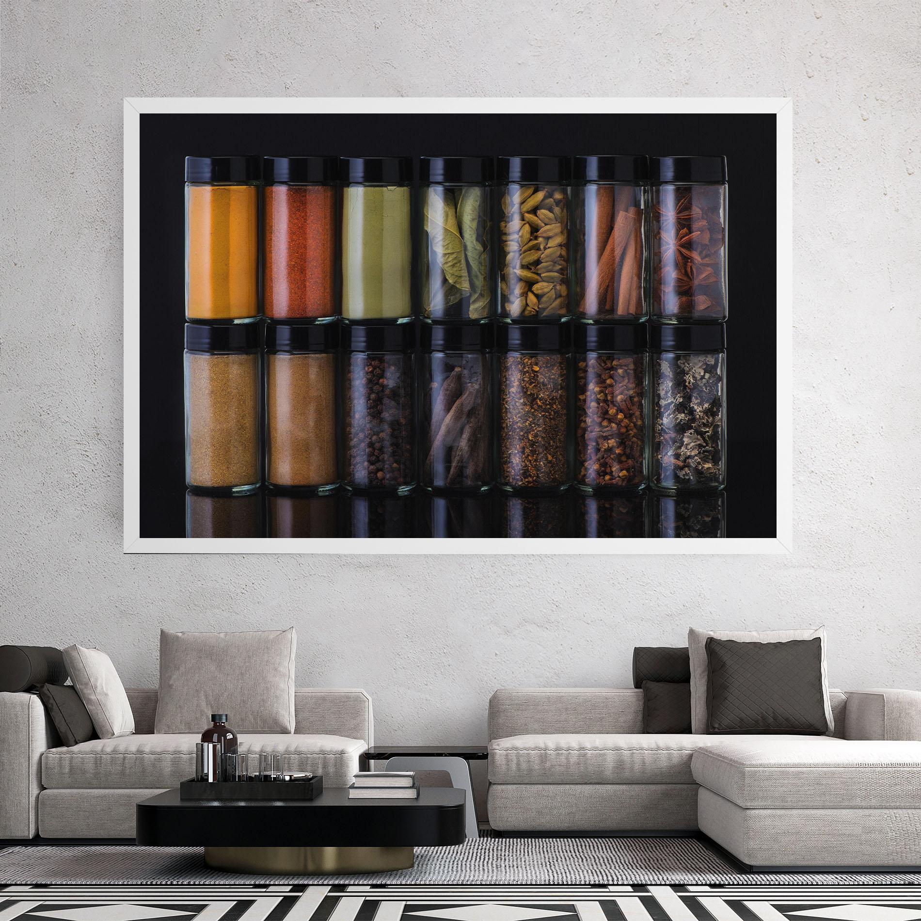 Leinwandbild Seasonings Jars mockup 2