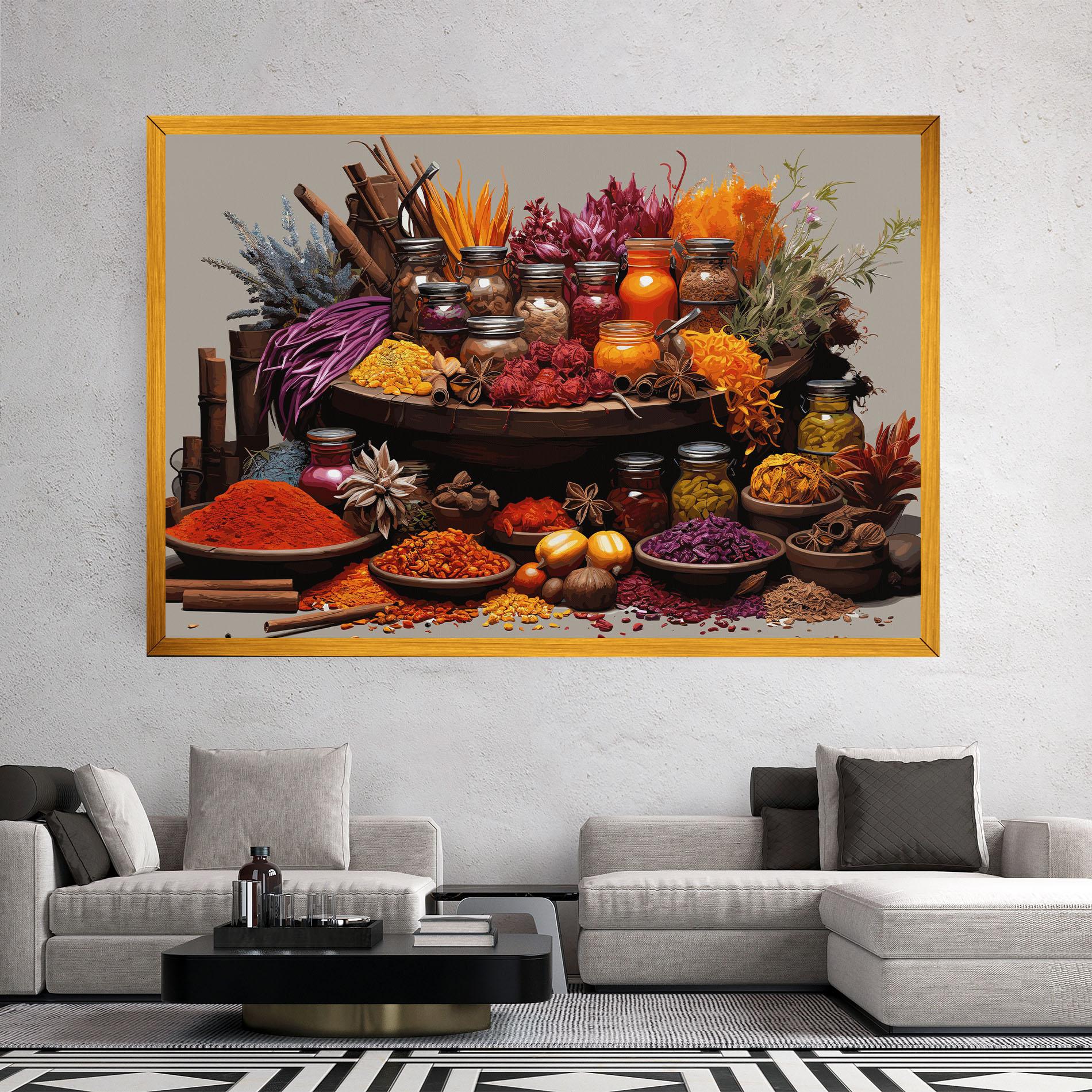 Leinwandbild Autumn Seasoning mockup 2