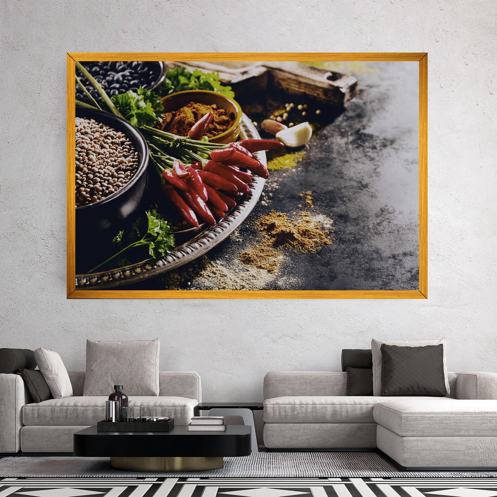 Leinwandbild Grocery Spices mockup 2