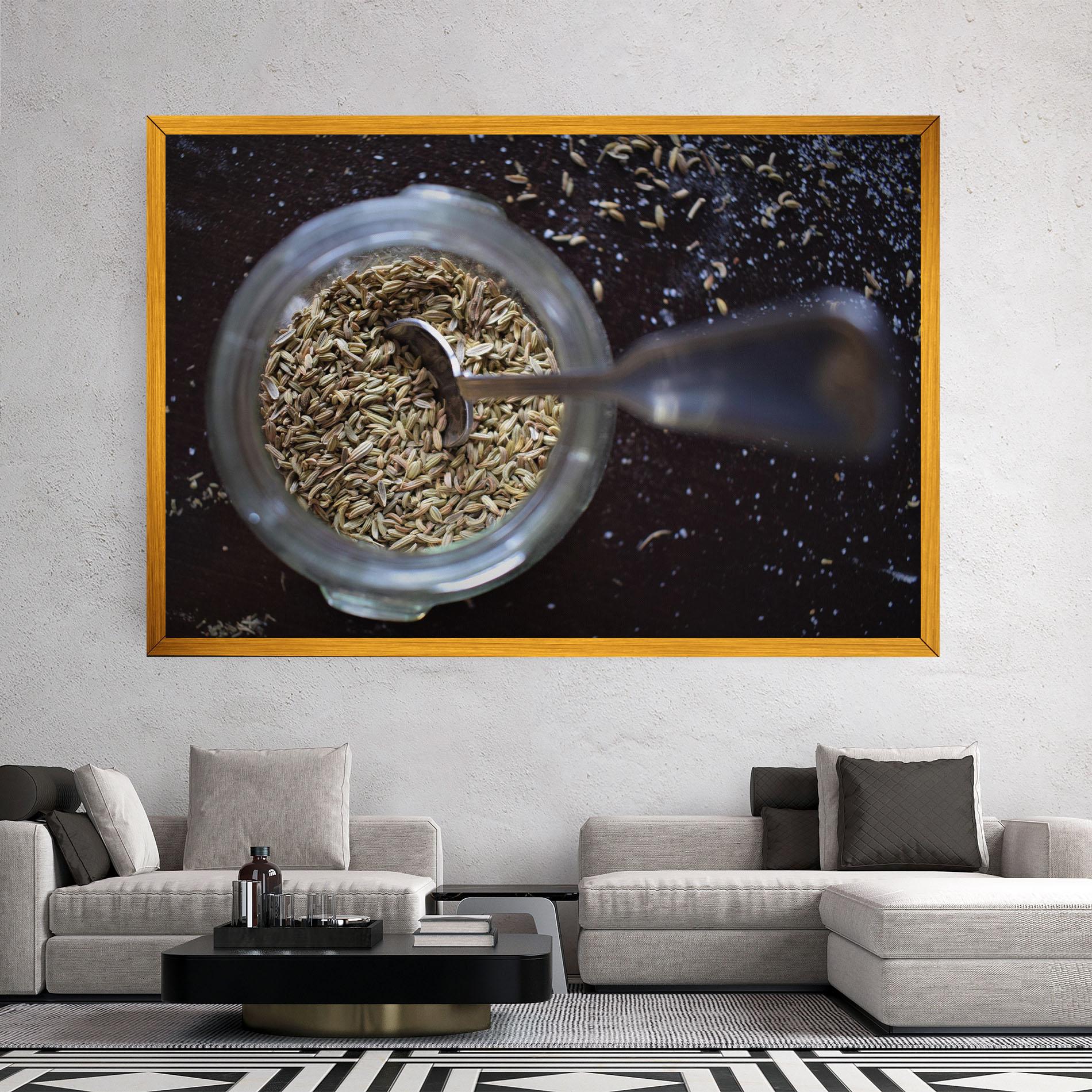 Leinwandbild Jar With Spices mockup 2