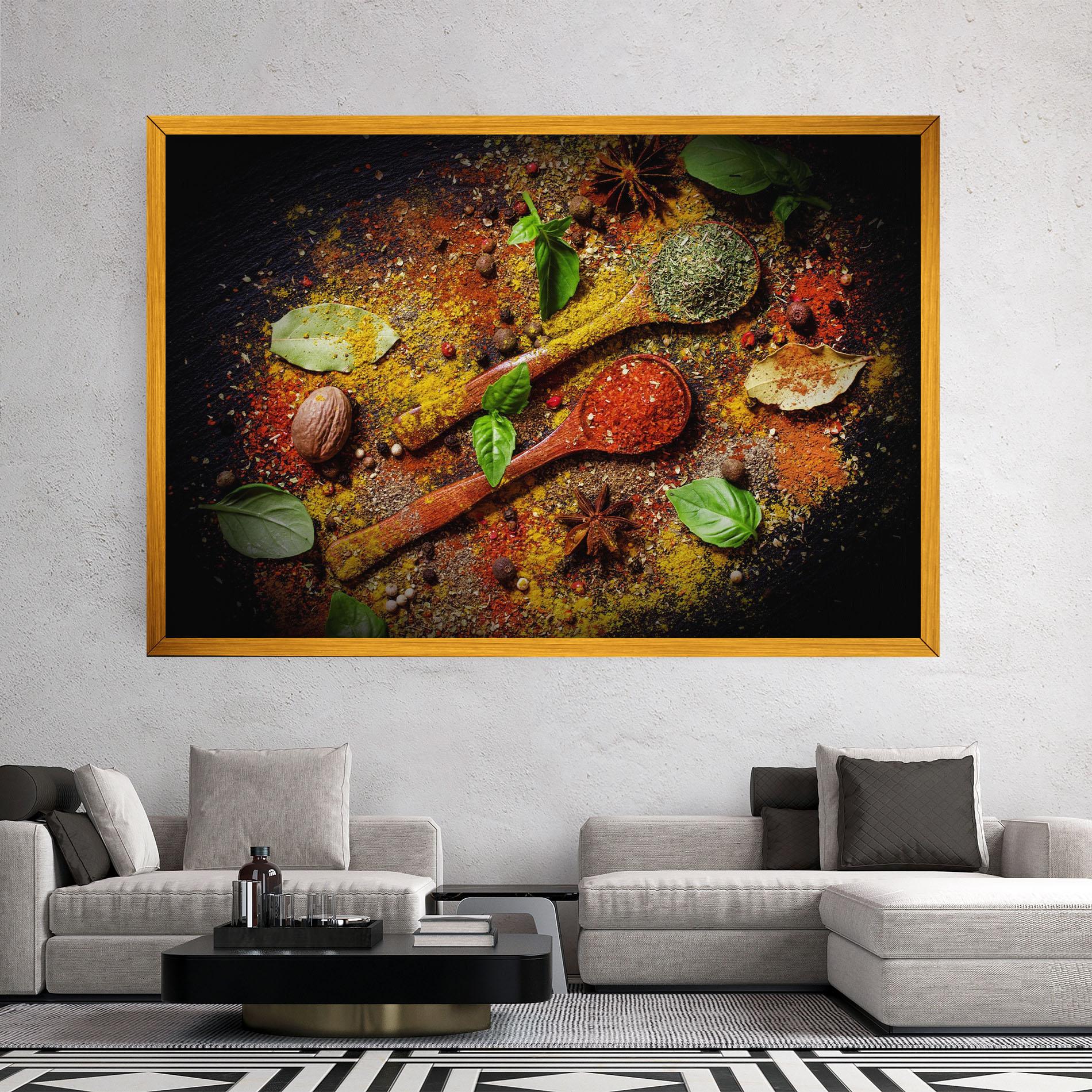 Leinwandbild Oriental Spices mockup 2