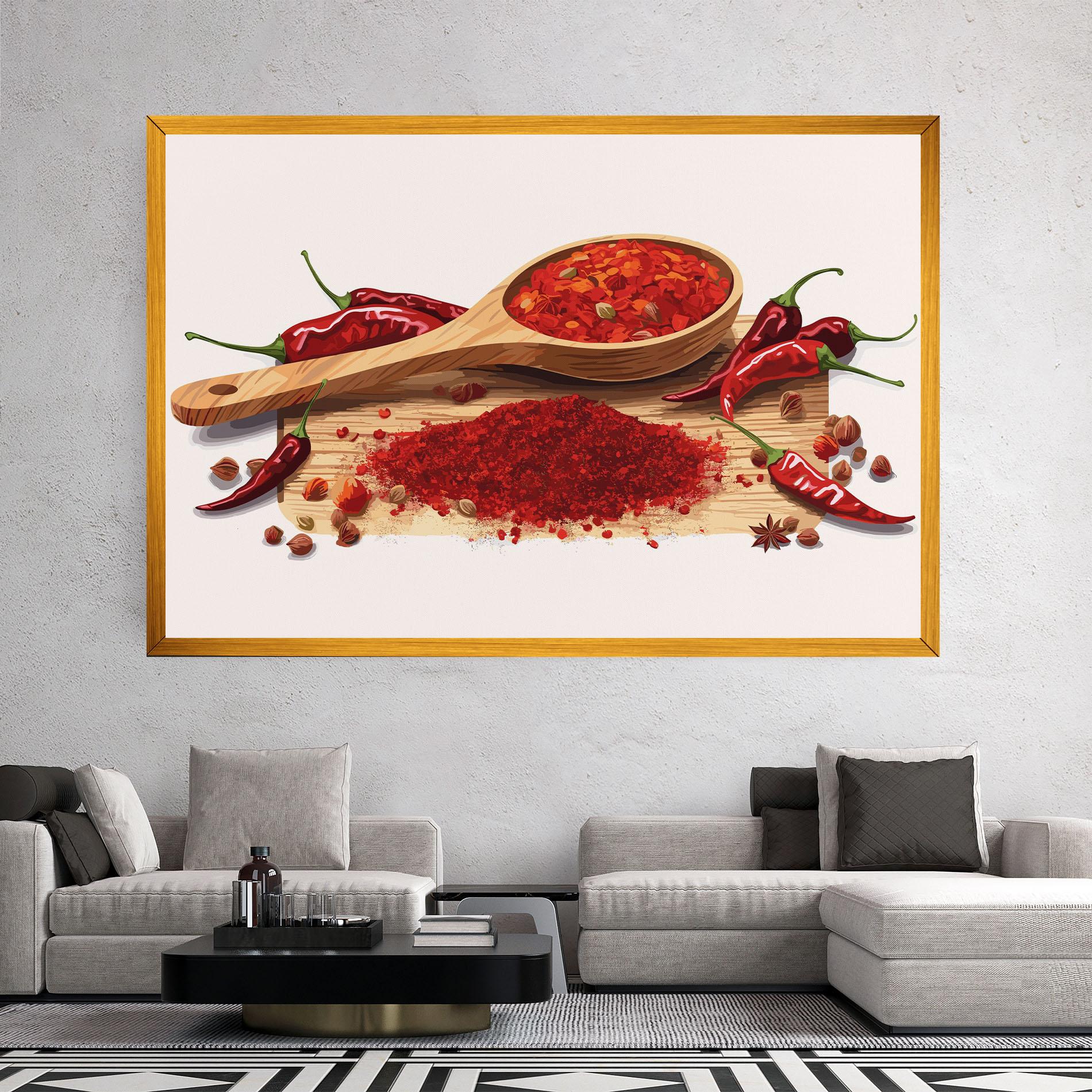 Leinwandbild Spoon Of Papper mockup 2