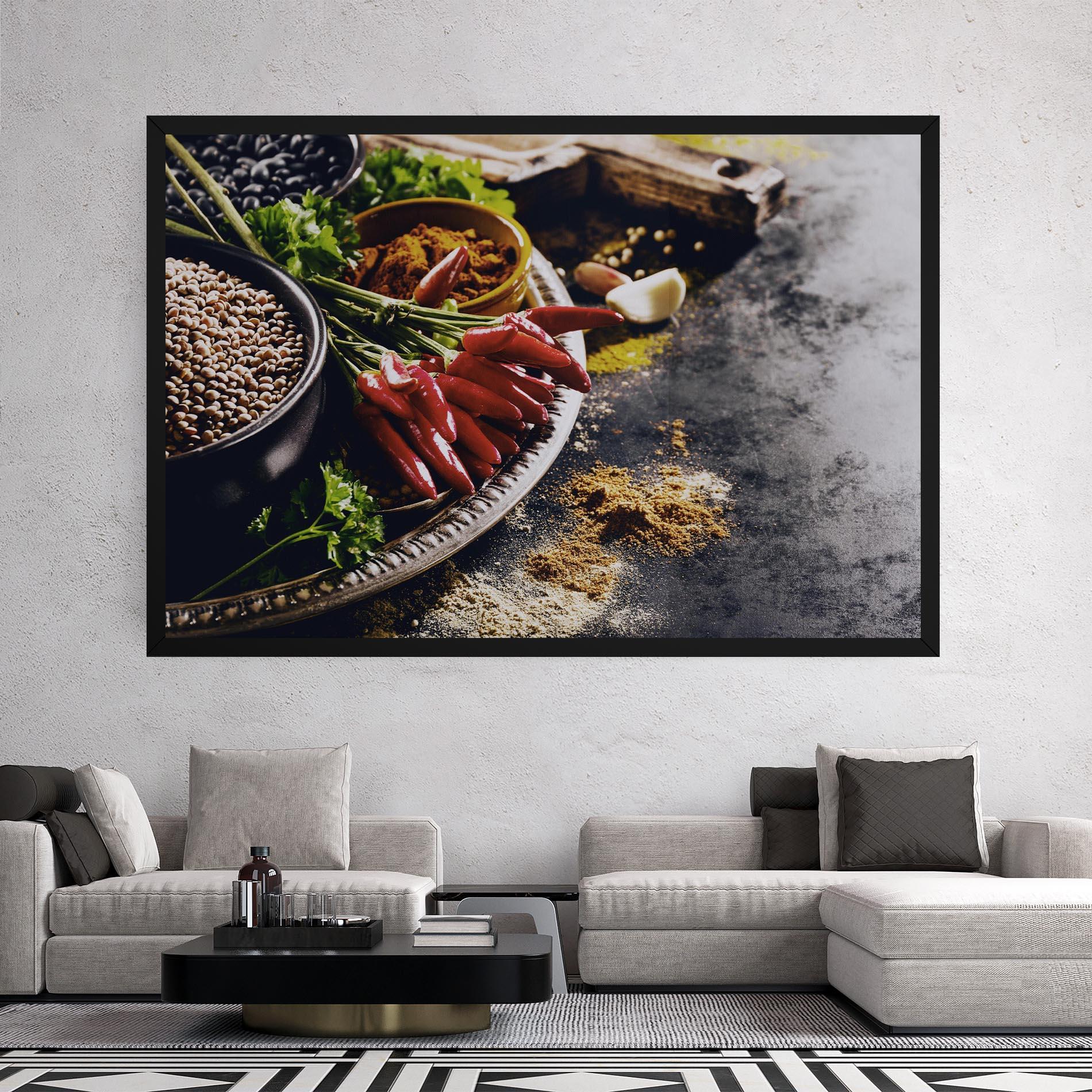 Leinwandbild Grocery Spices mockup 2