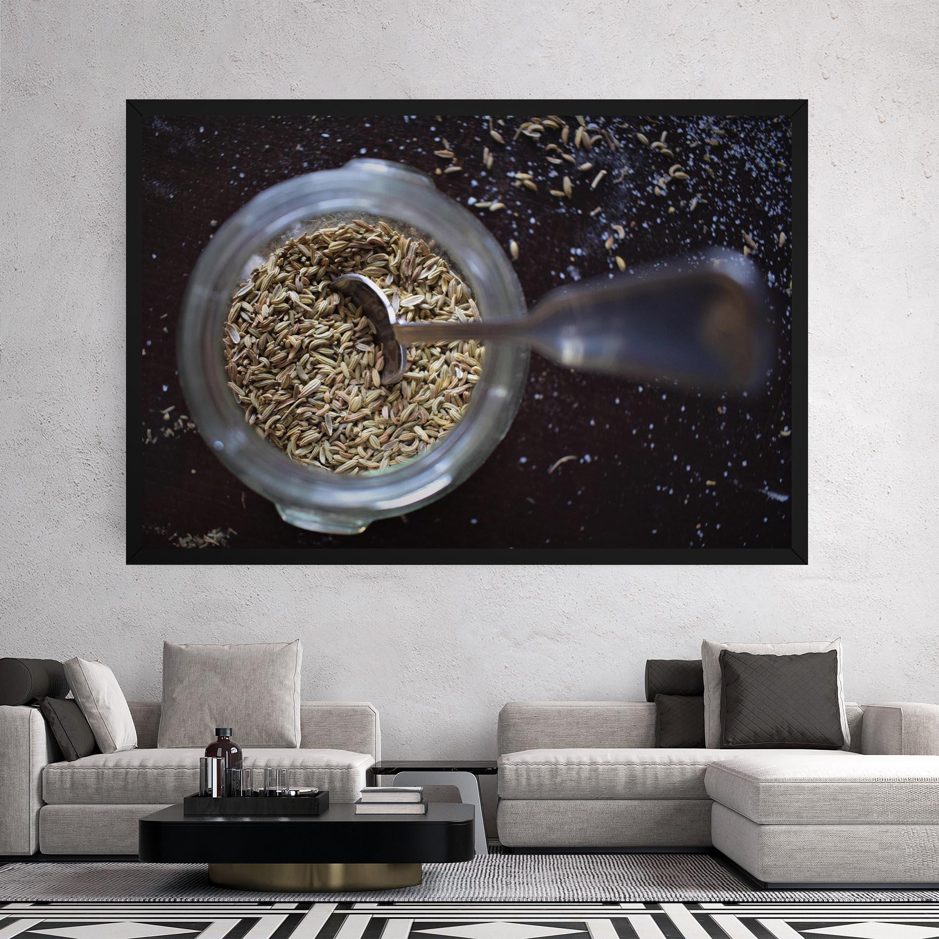 Leinwandbild Jar With Spices mockup 2