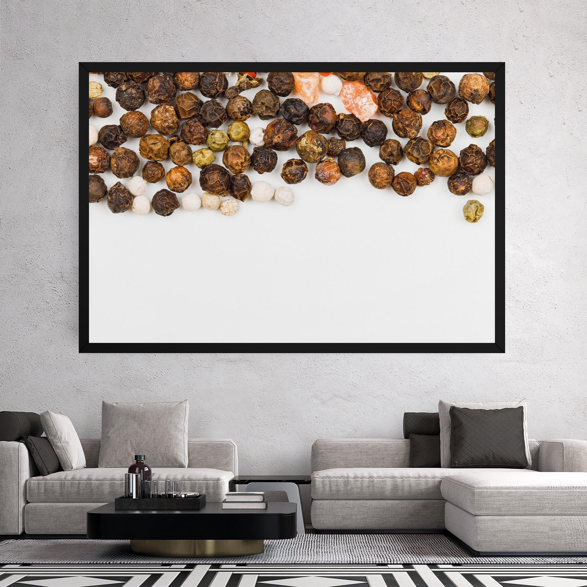 Leinwandbild Multicolored Pepper mockup 2