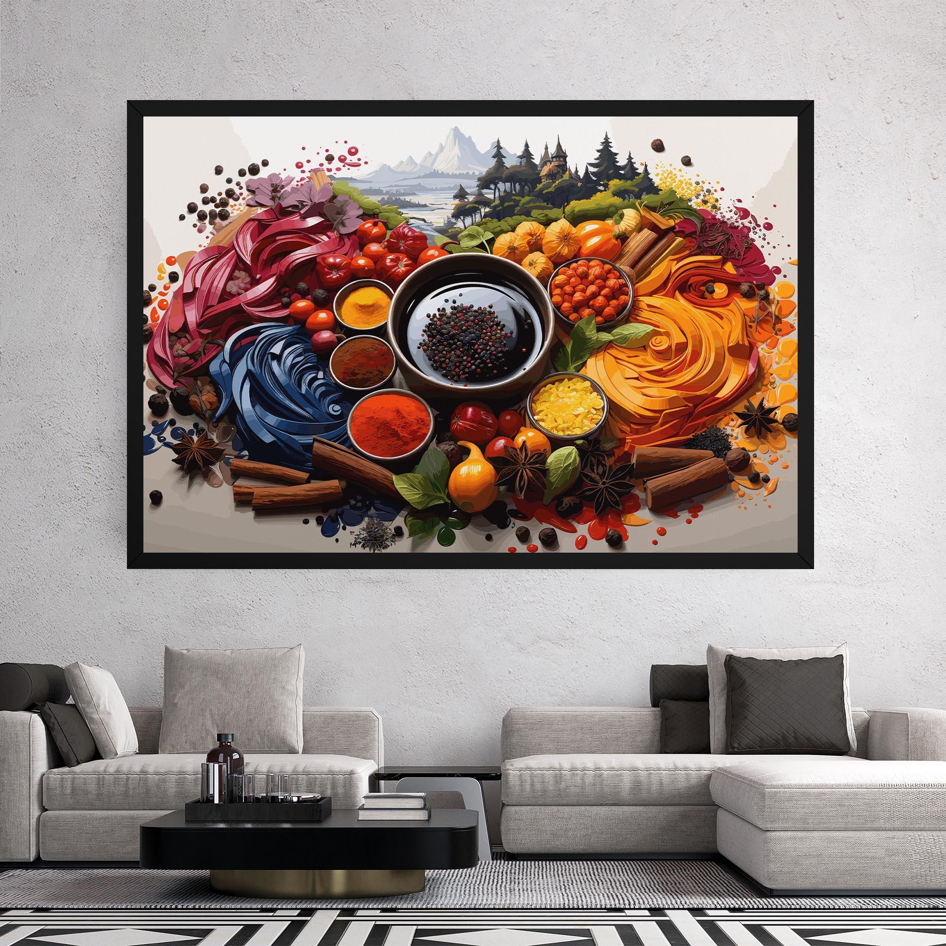 Leinwandbild Spices Village mockup 2