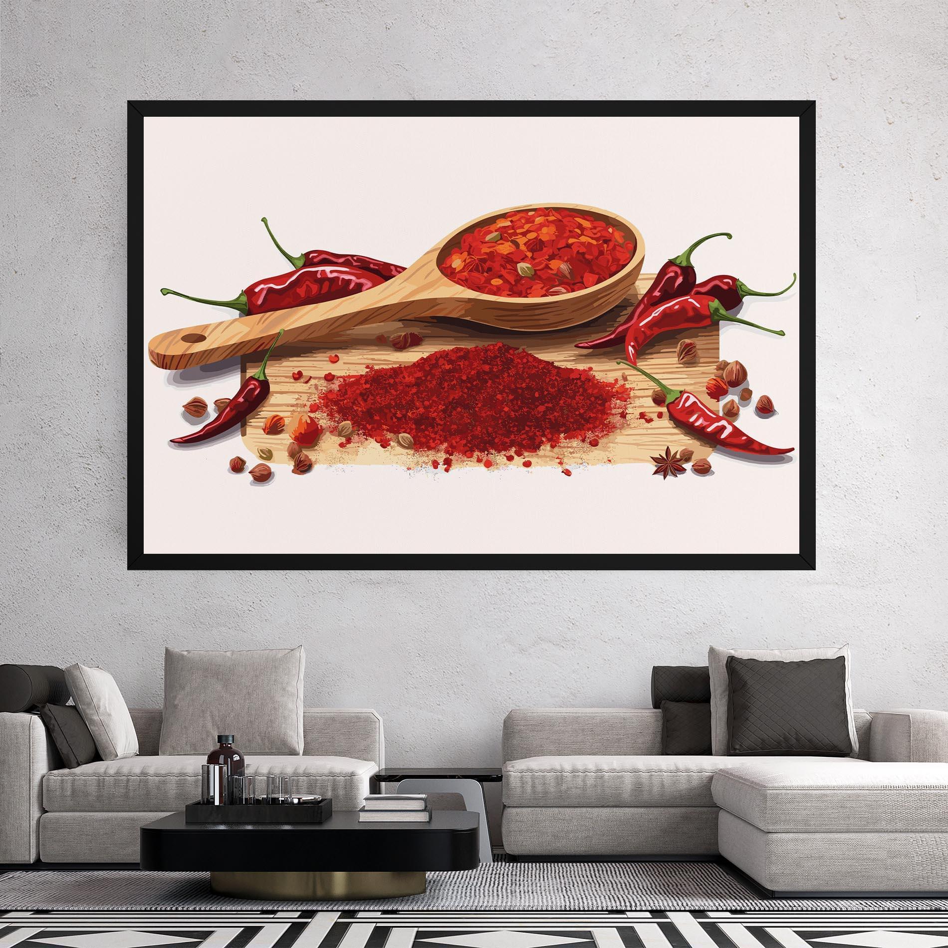 Leinwandbild Spoon Of Papper mockup 2