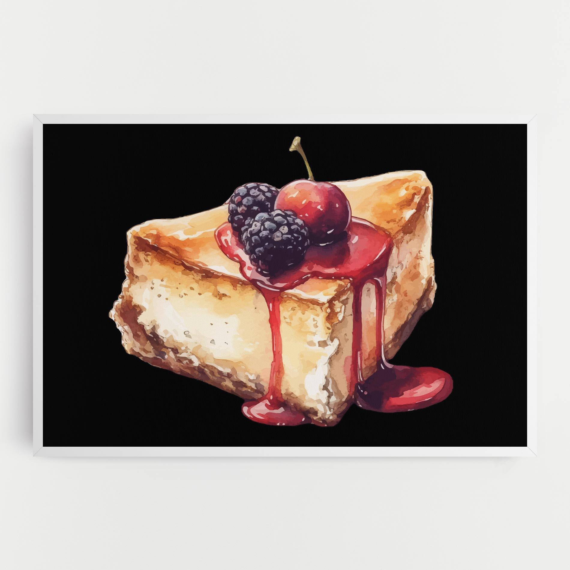 Leinwandbild Berries Pie mockup 0