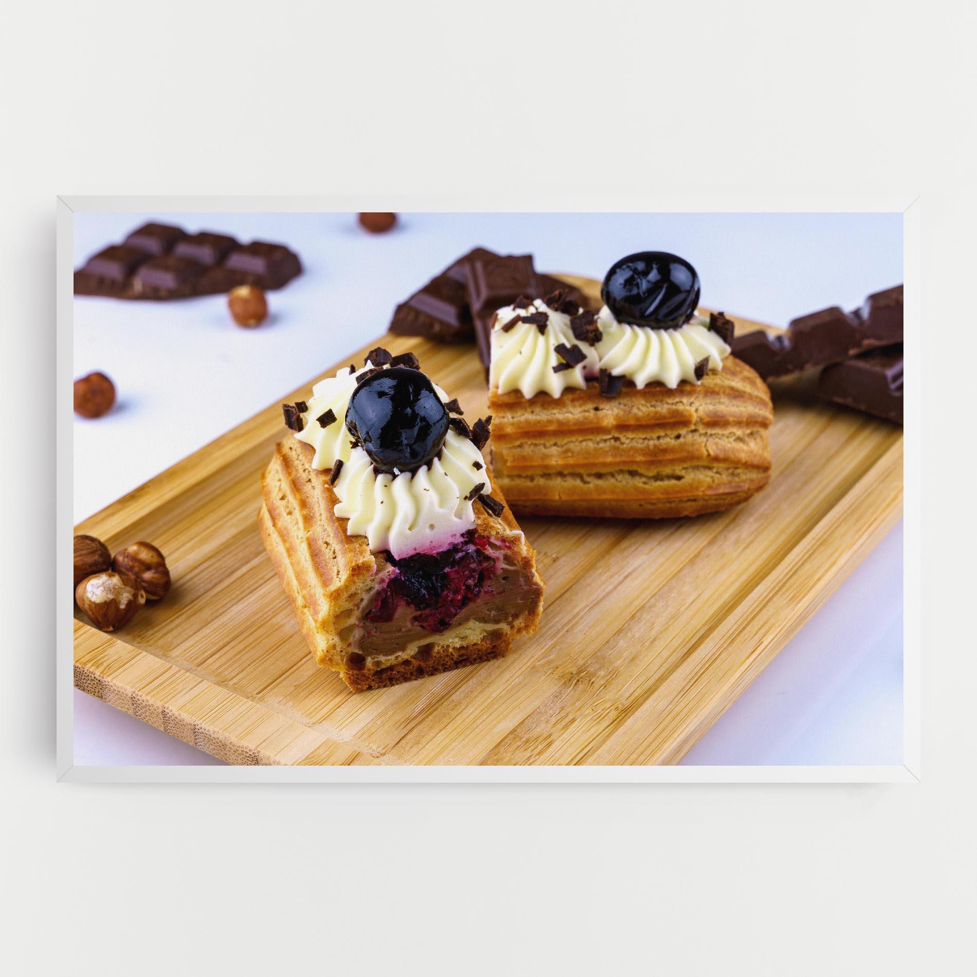 Leinwandbild Blueberry Eclair mockup 0