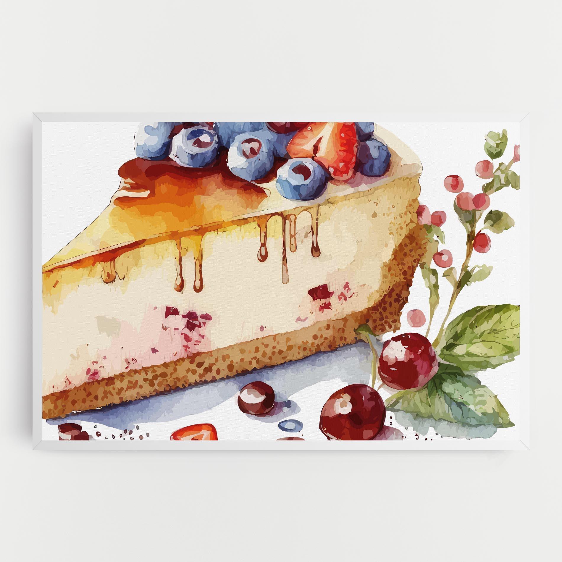 Leinwandbild Cheesecake mockup 0
