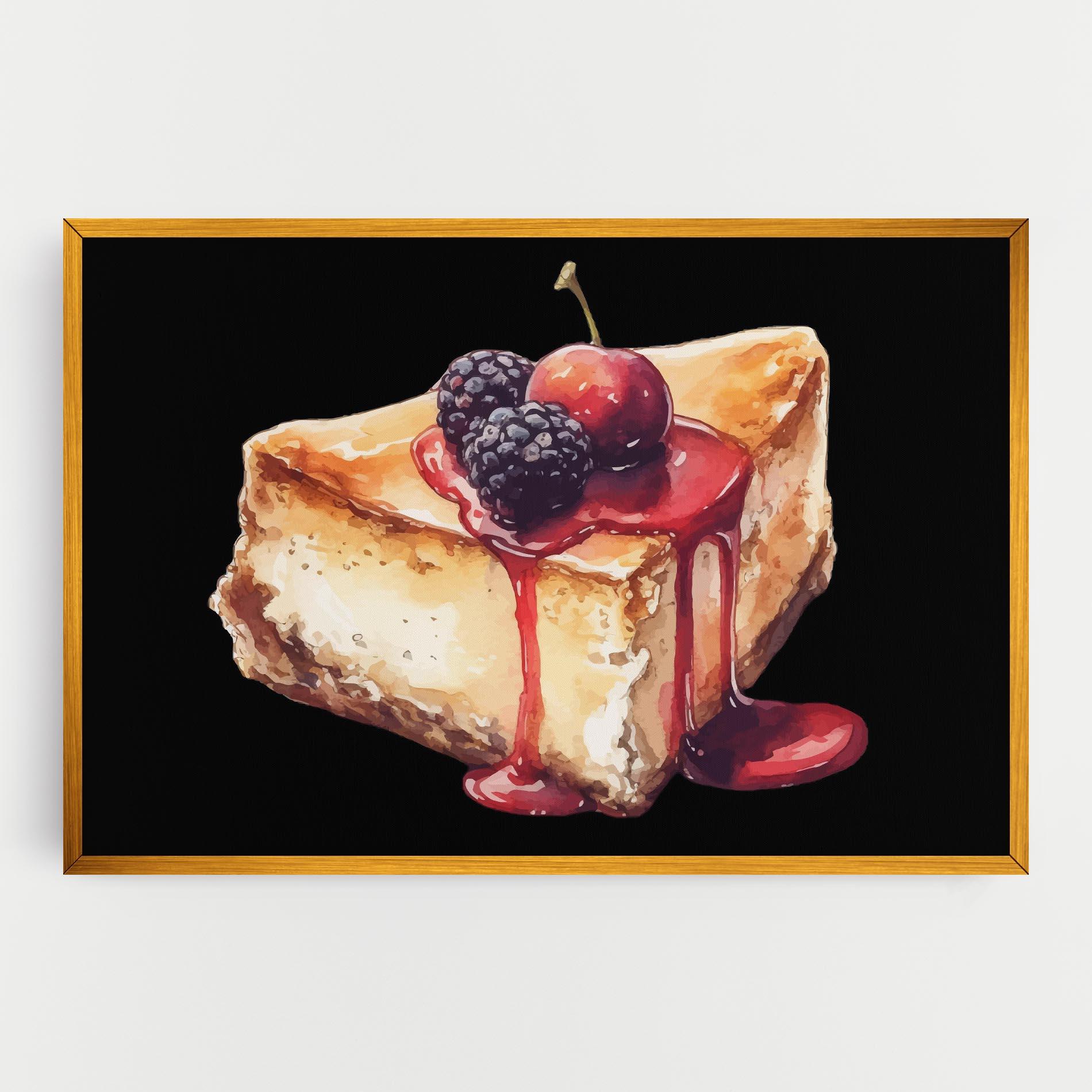 Leinwandbild Berries Pie mockup 0