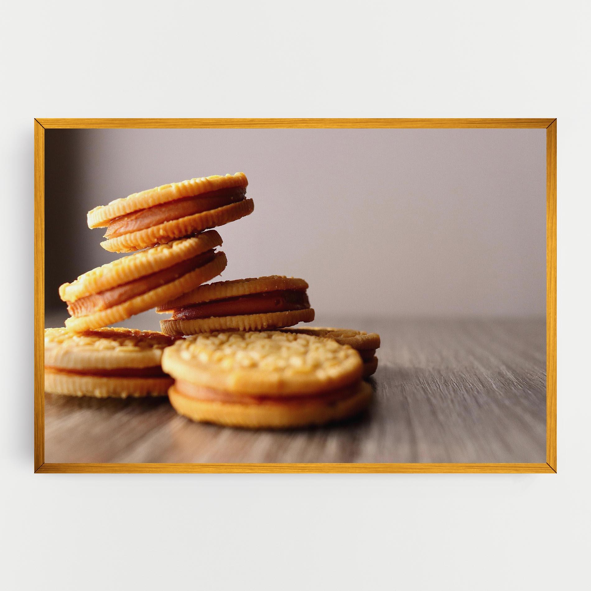 Leinwandbild Biscuits mockup 0