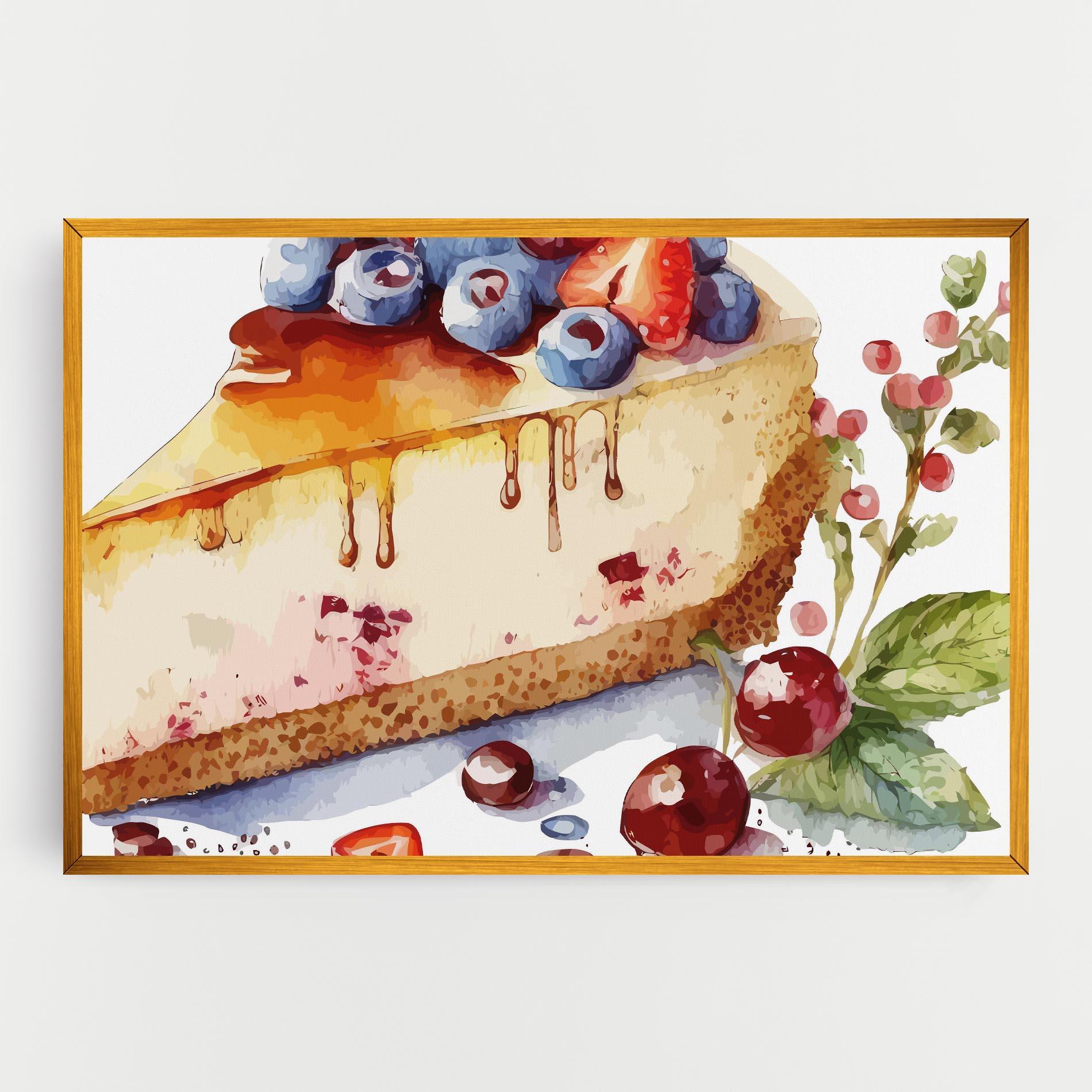 Leinwandbild Cheesecake mockup 0