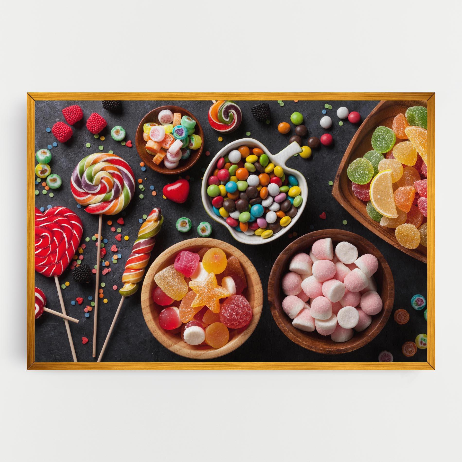 Leinwandbild Colorful Candies mockup 0