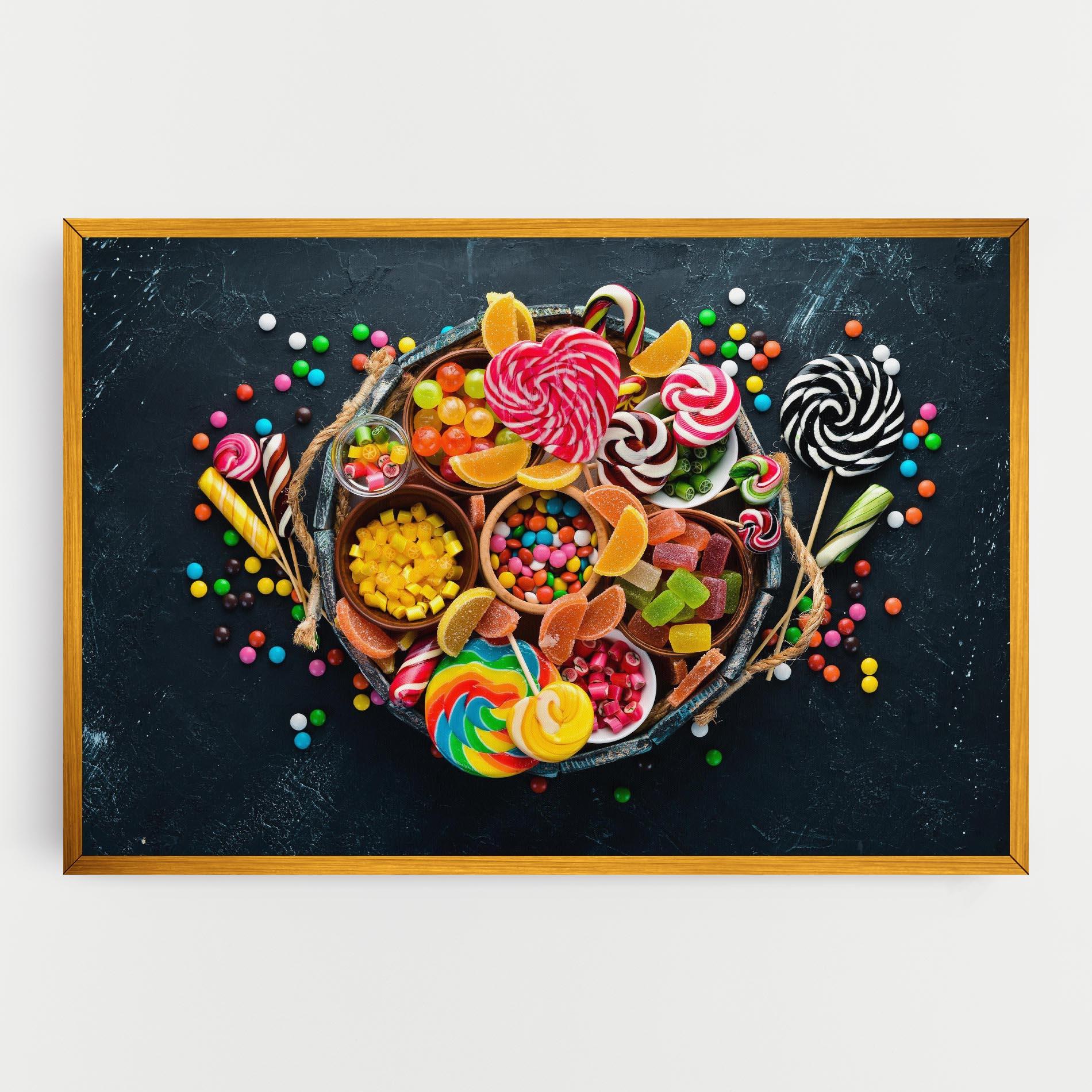 Leinwandbild Colorful Jelly mockup 0
