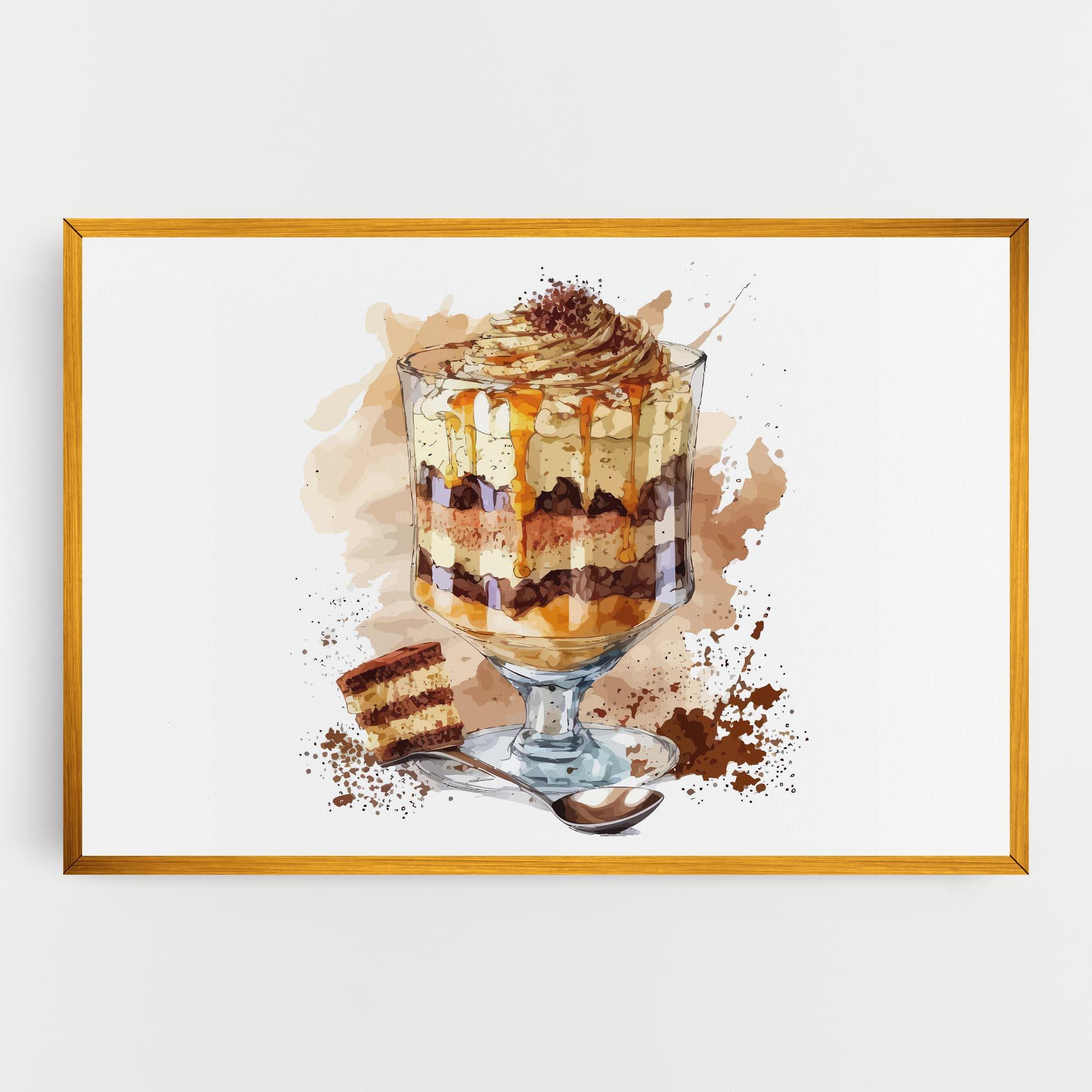 Leinwandbild Cup Dessert mockup 0