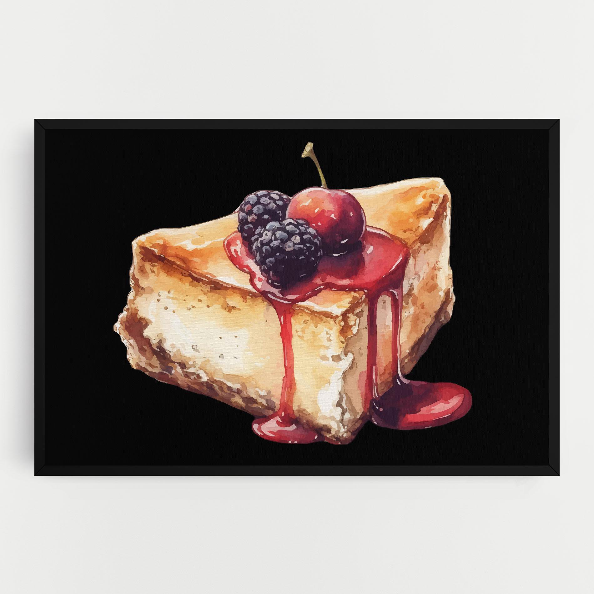 Leinwandbild Berries Pie mockup 0