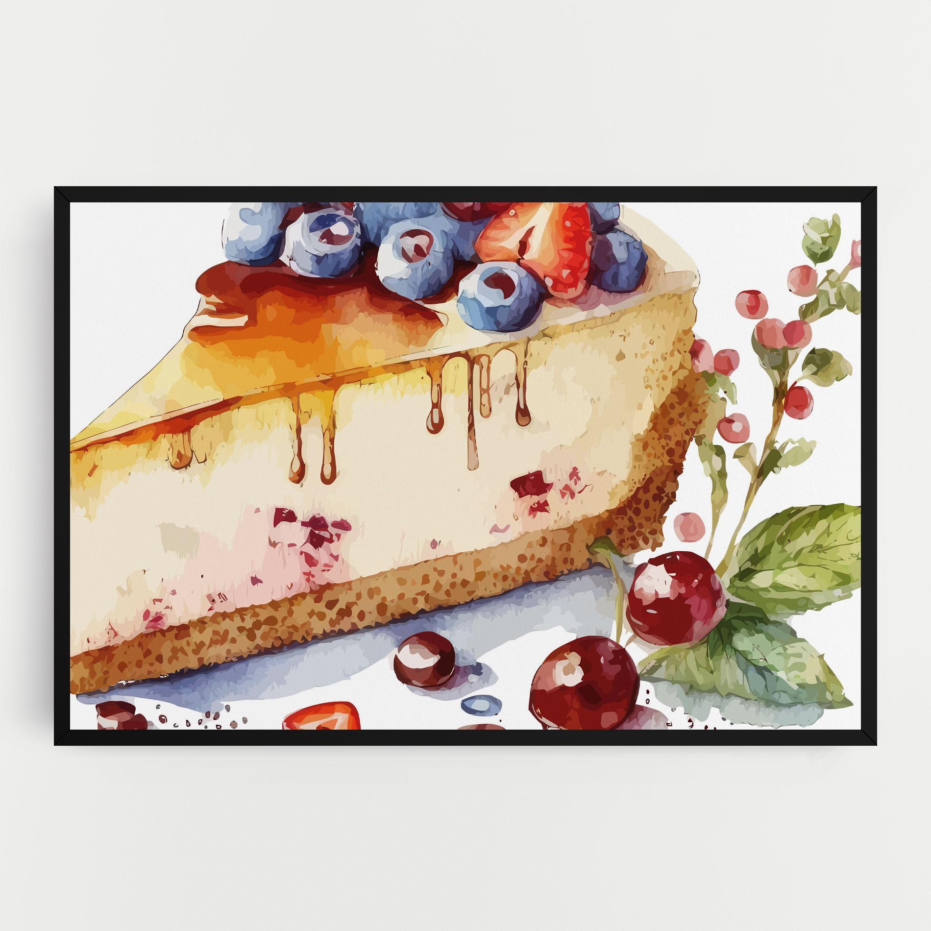 Leinwandbild Cheesecake mockup 0