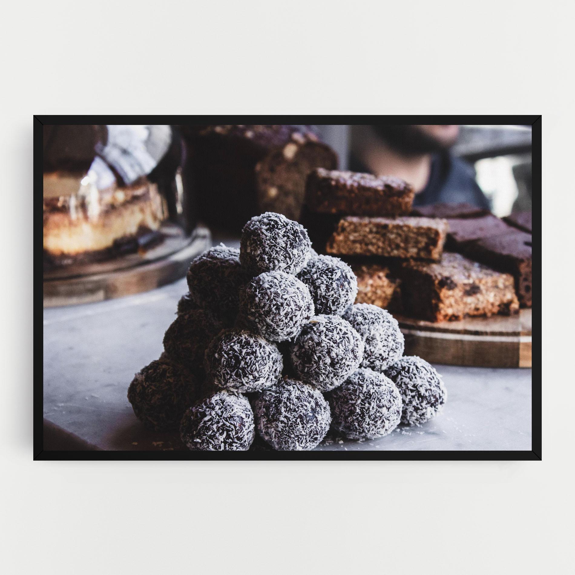 Leinwandbild Chocolate Balls mockup 0