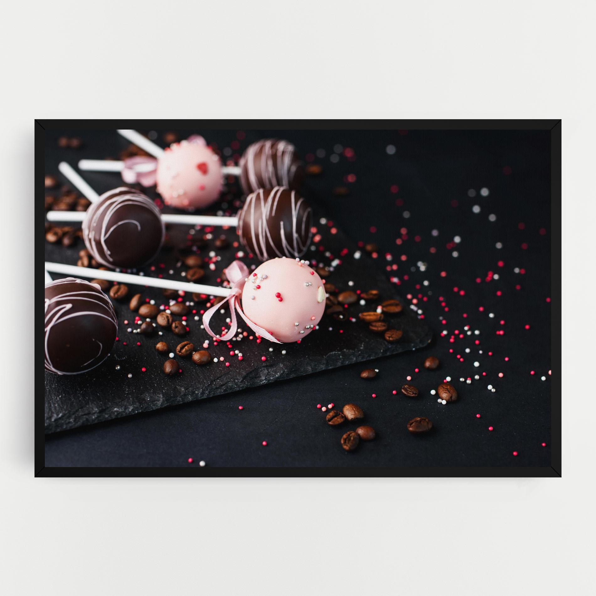 Leinwandbild Chocolate Dessert mockup 0