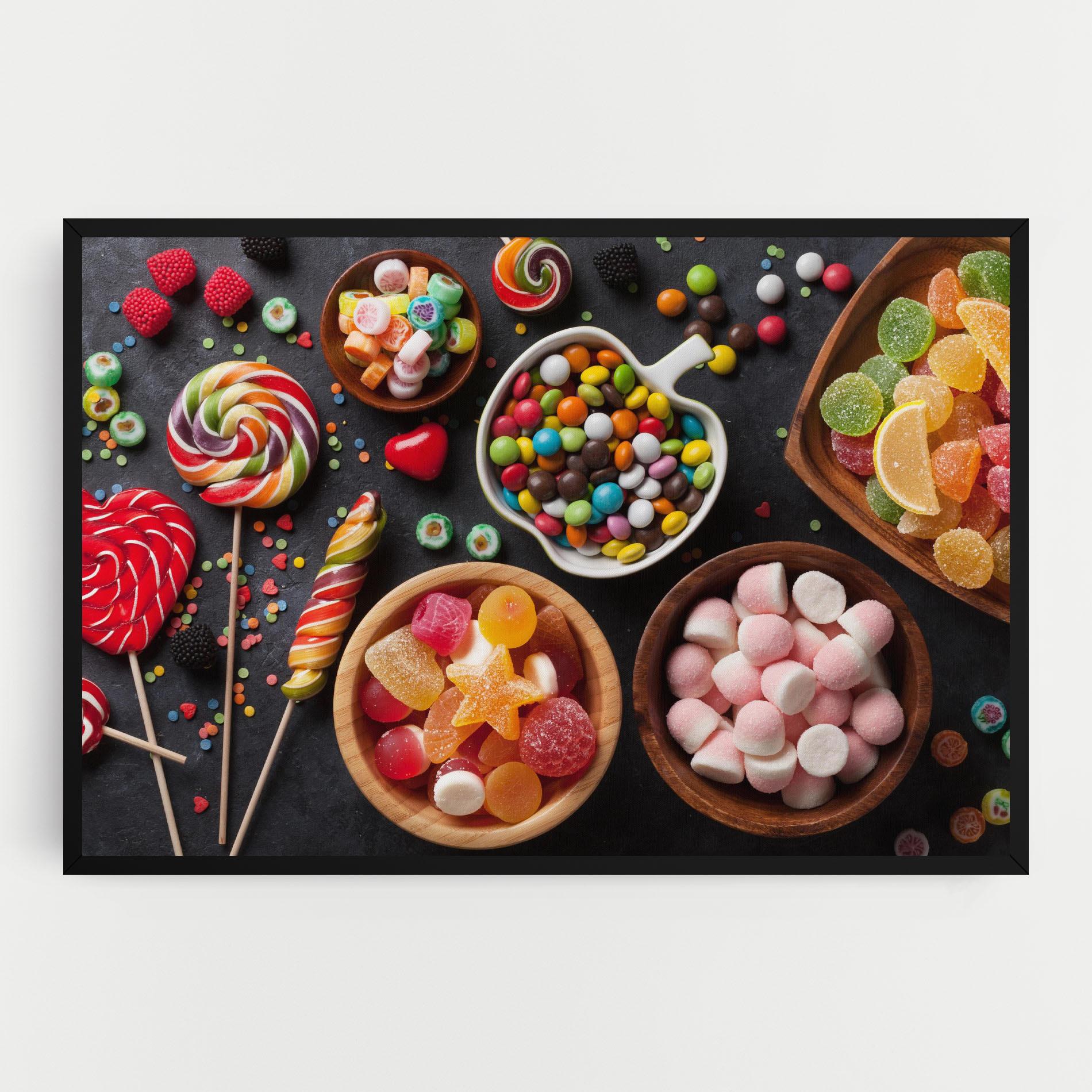 Leinwandbild Colorful Candies mockup 0