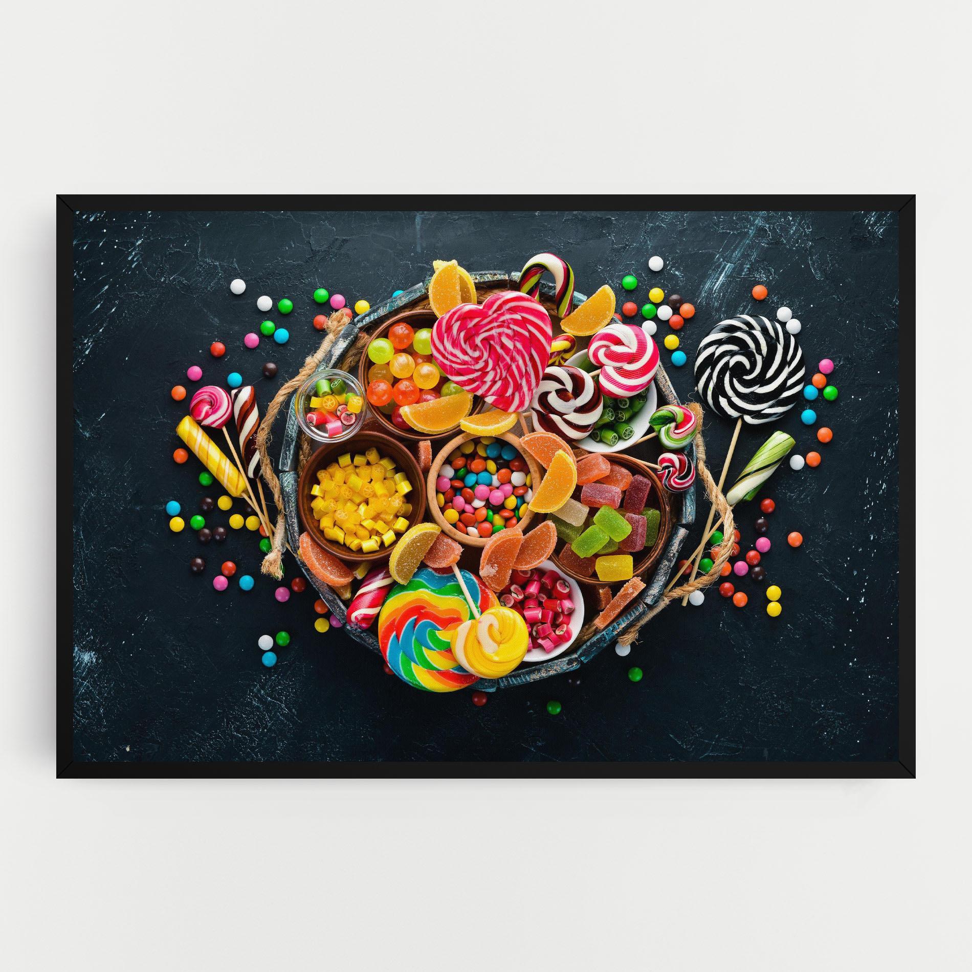 Leinwandbild Colorful Jelly mockup 0